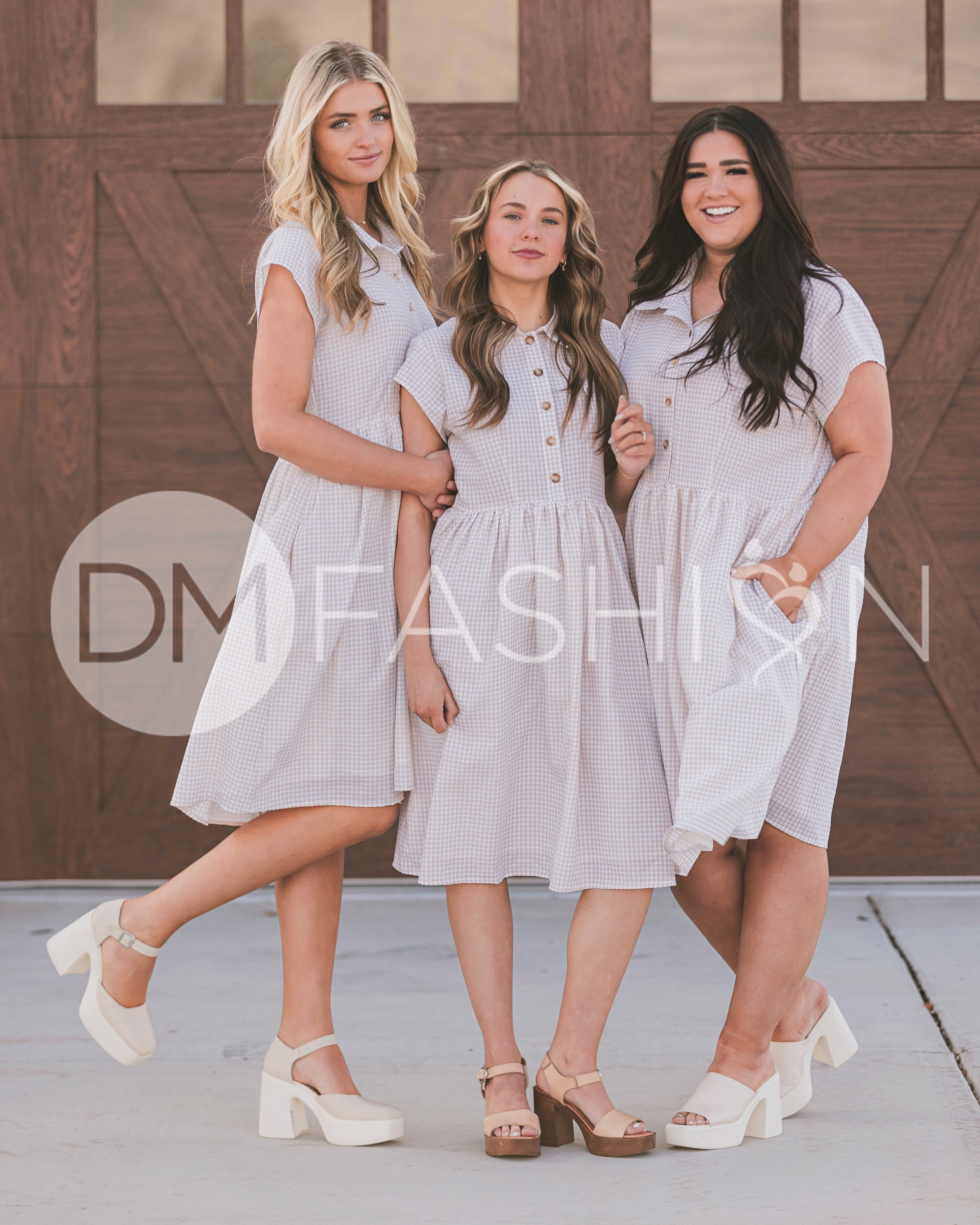 Sabrina Taupe Dress - MCO - Nursing Friendly