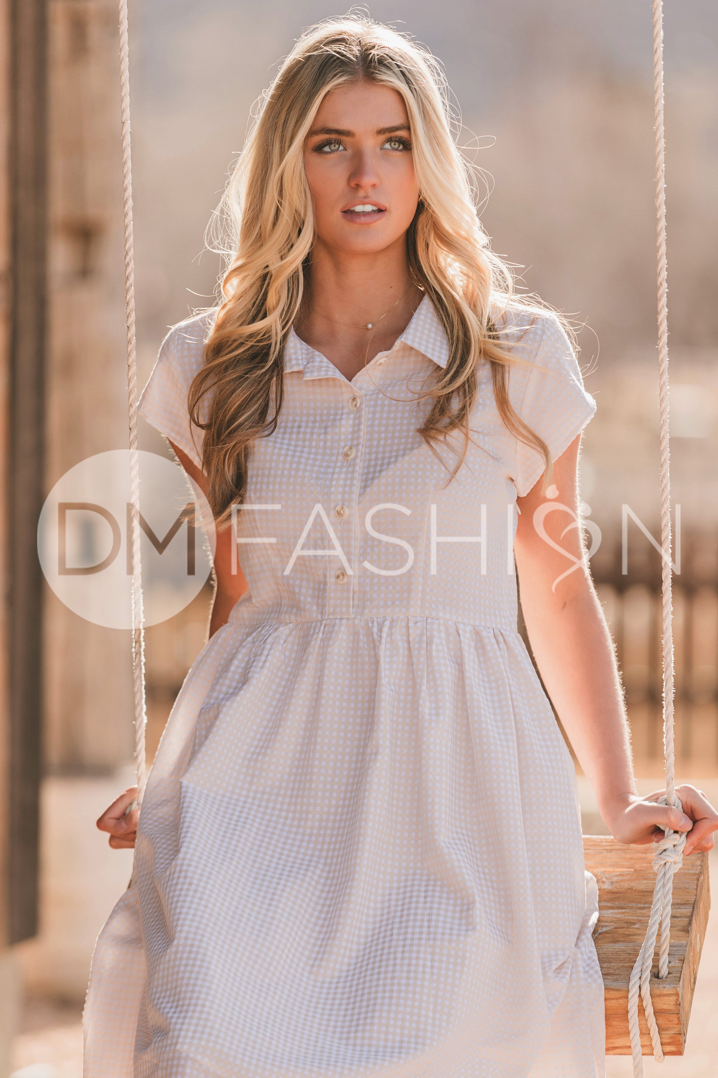 Sabrina Taupe Dress - MCO - Nursing Friendly