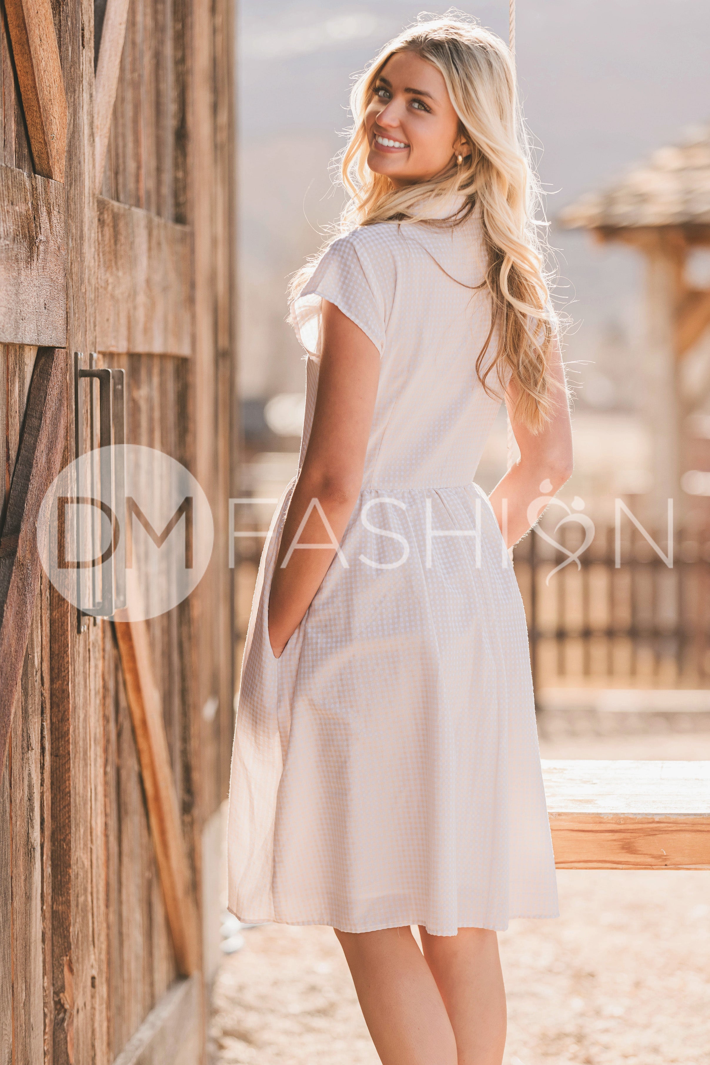 Sabrina Taupe Dress - MCO - Nursing Friendly