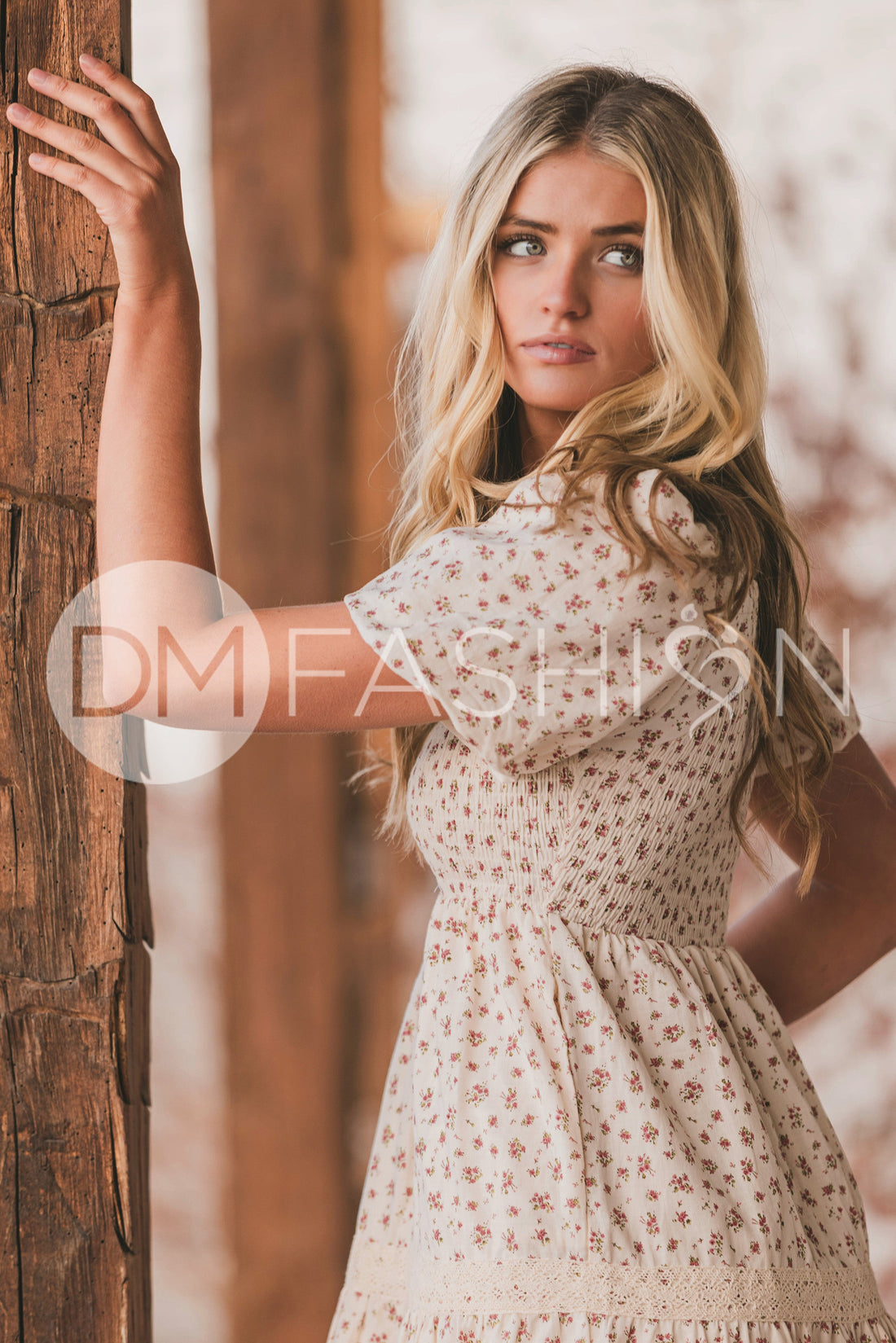 Florence Pink Meadow Midi Dress - DM Exclusive - Maternity Friendly - LOW STOCK