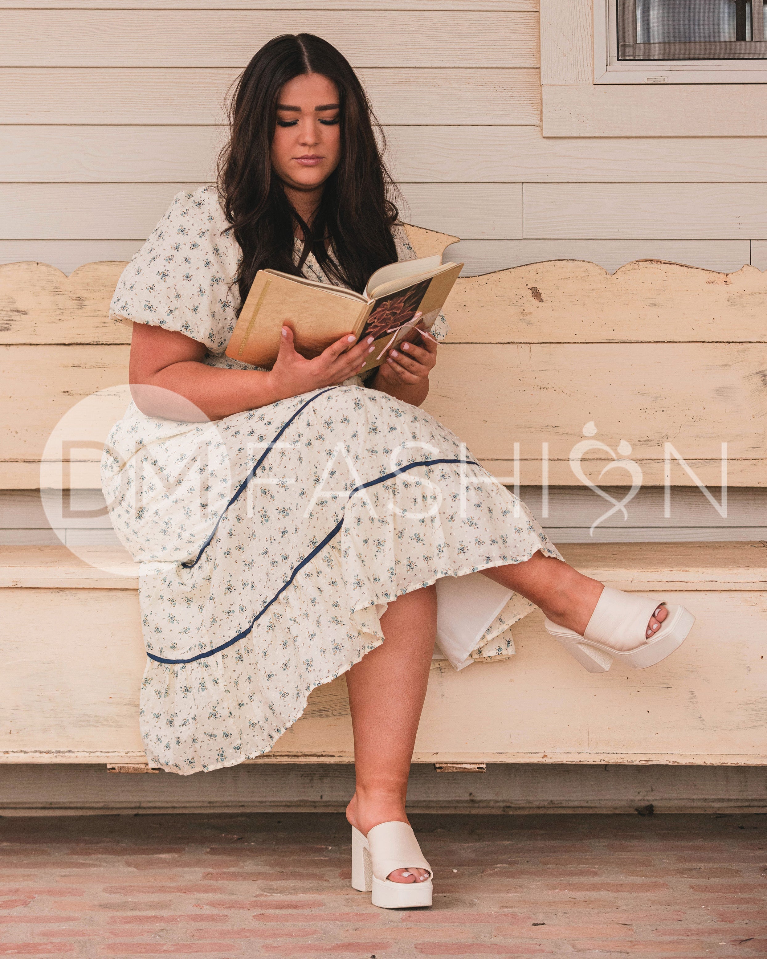 Annabelle Blue Orchard Dress - DM Exclusive -Maternity Friendly - Restocked