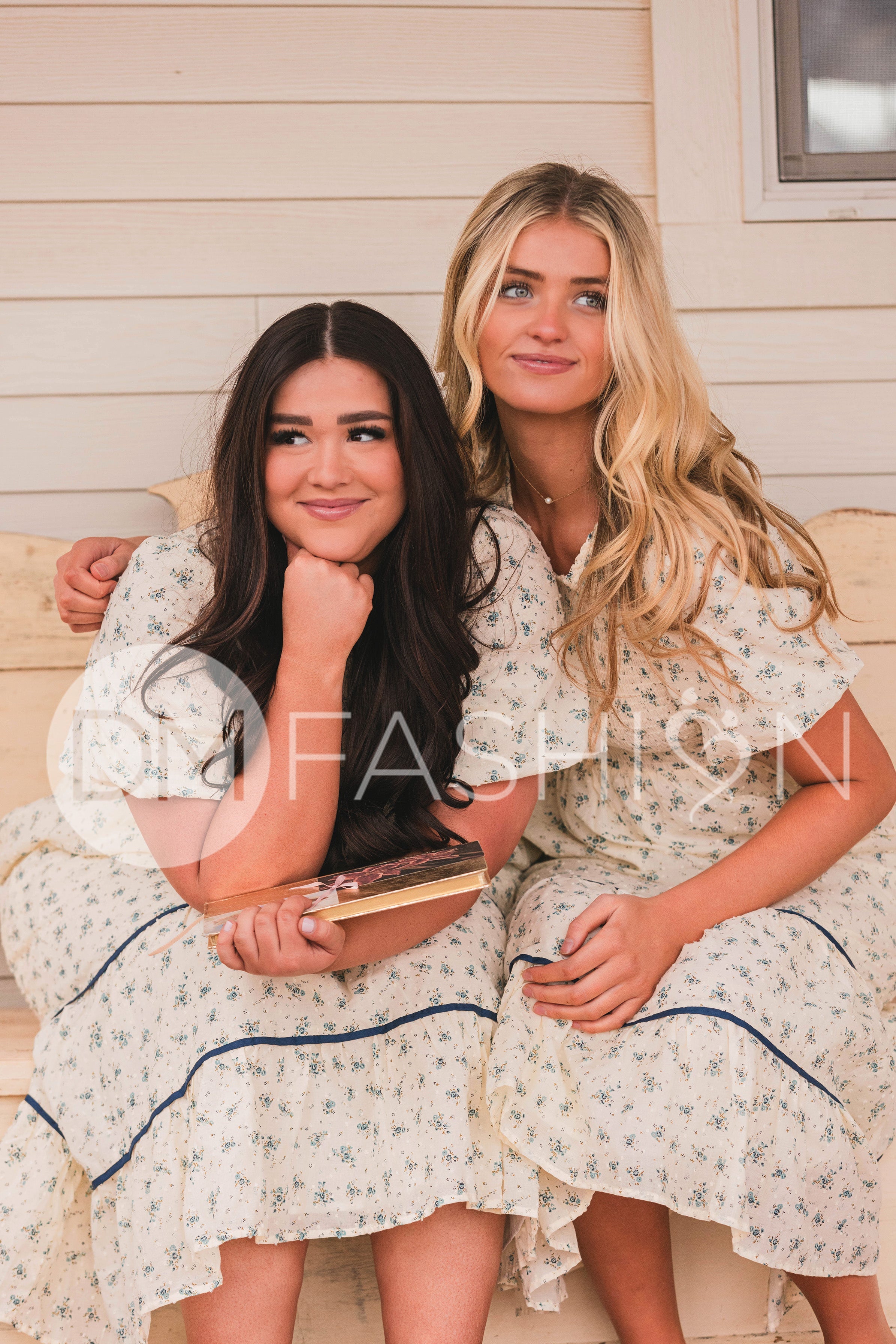 Annabelle Blue Orchard Dress - DM Exclusive -Maternity Friendly - Restocked