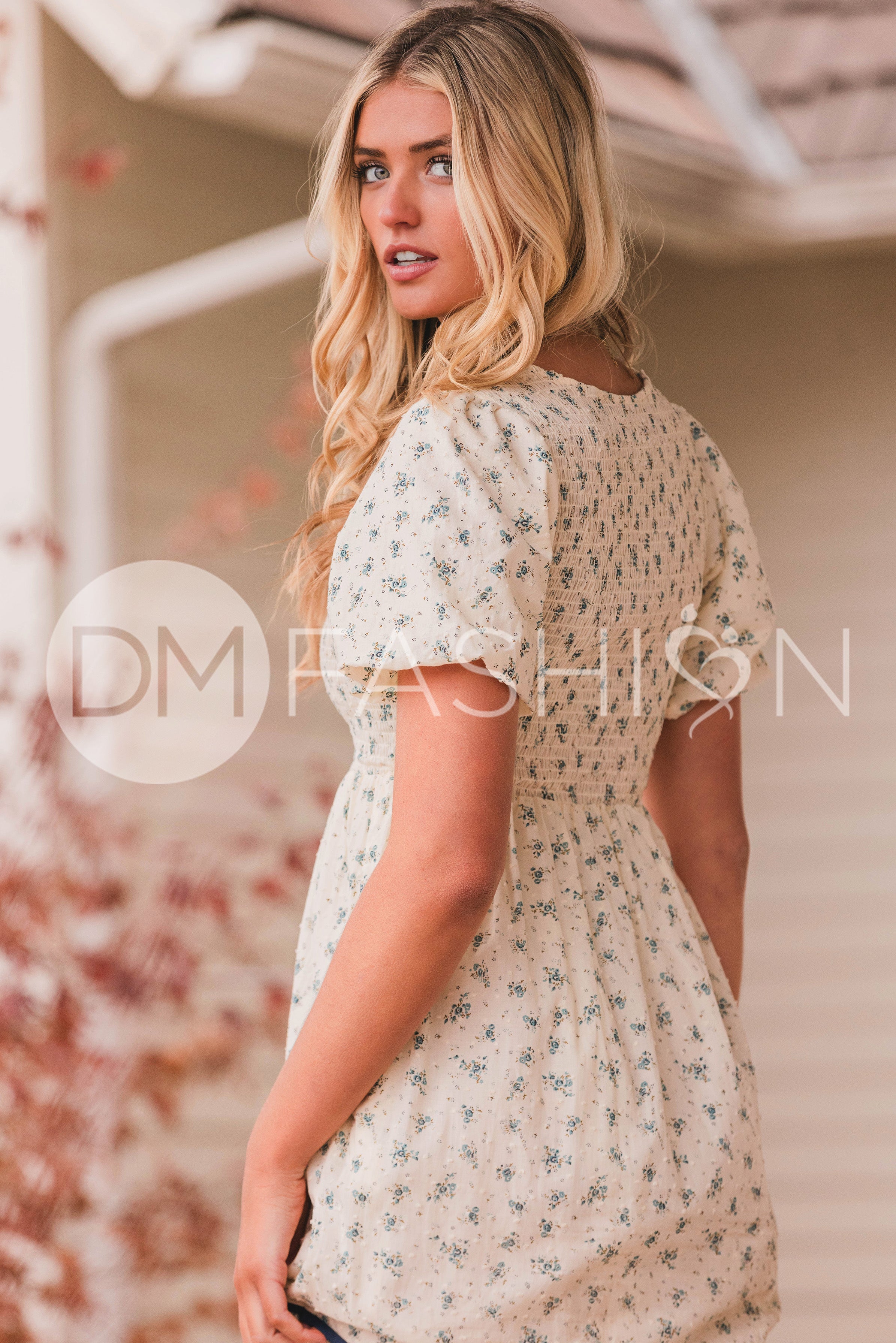 Annabelle Blue Orchard Dress - DM Exclusive -Maternity Friendly - Restocked
