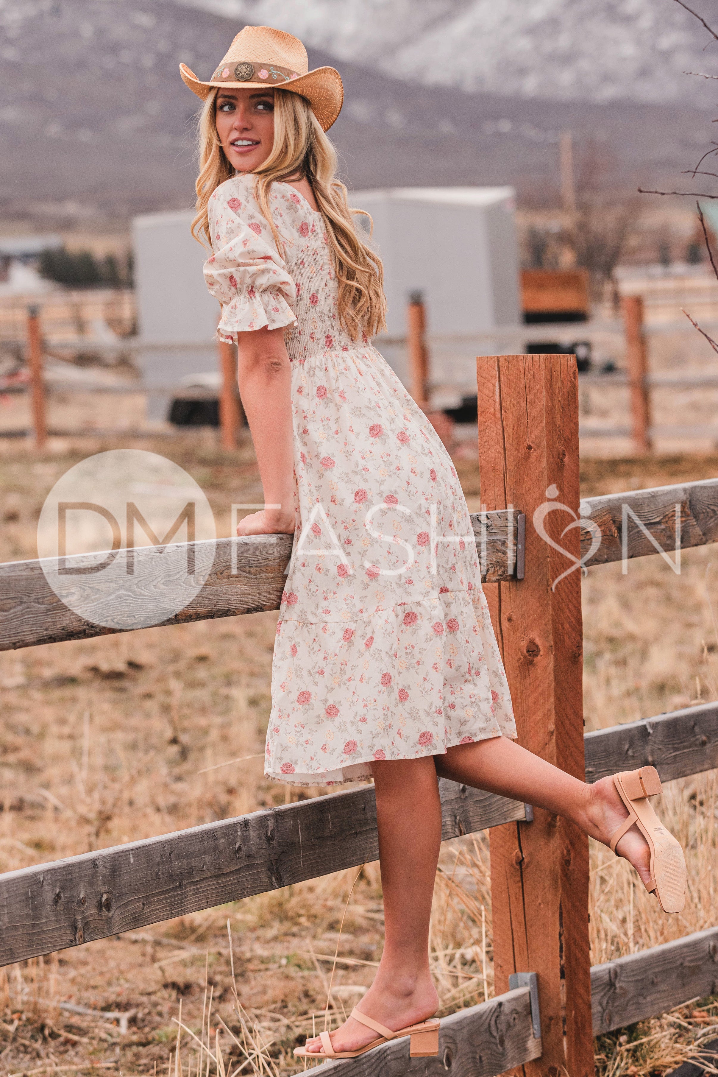 Clara Rose Garden Dress - DM Exclusive - Maternity Friendly - Nursing Friendly - LOW STOCK