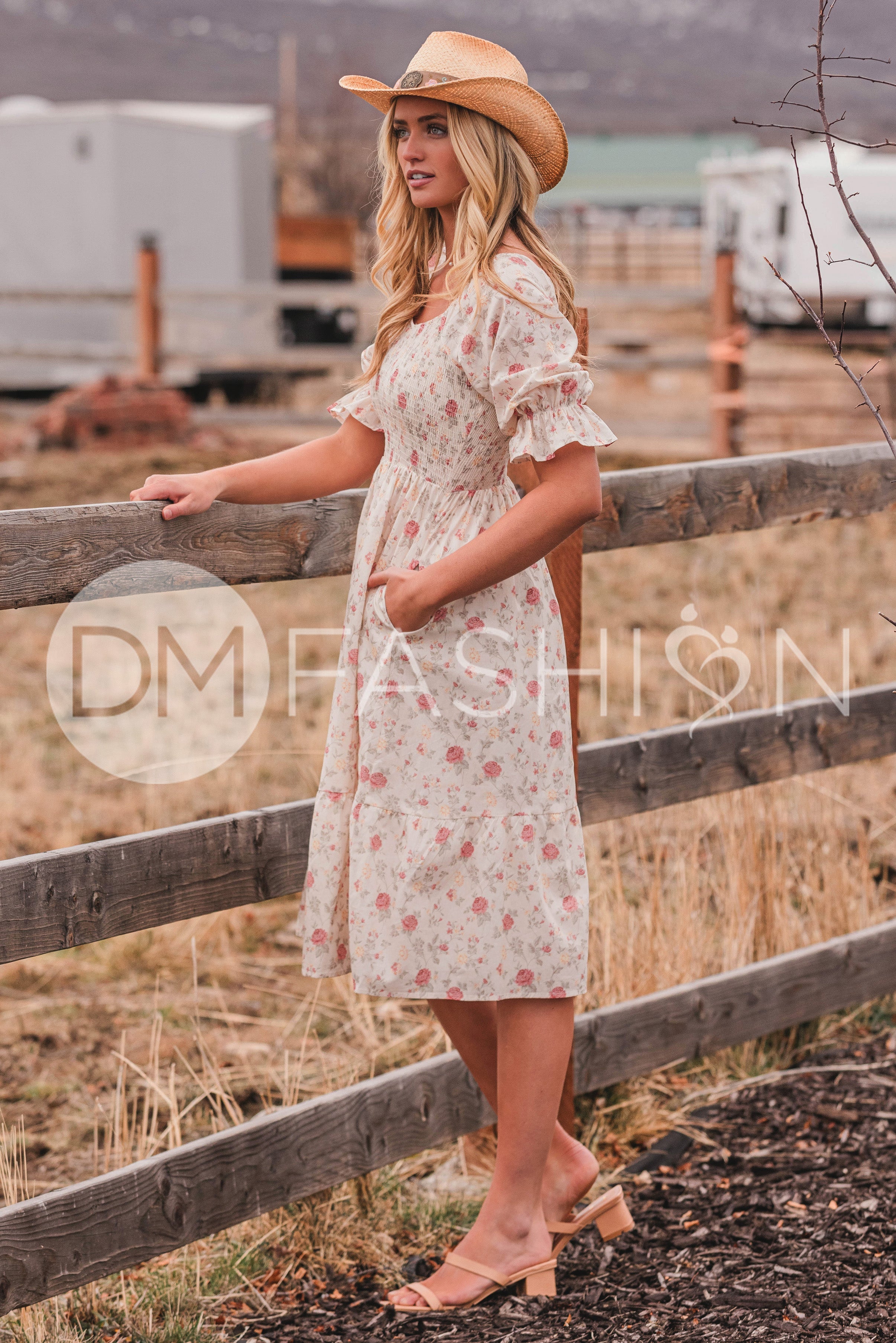 Clara Rose Garden Dress - DM Exclusive - Maternity Friendly - Nursing Friendly - LOW STOCK