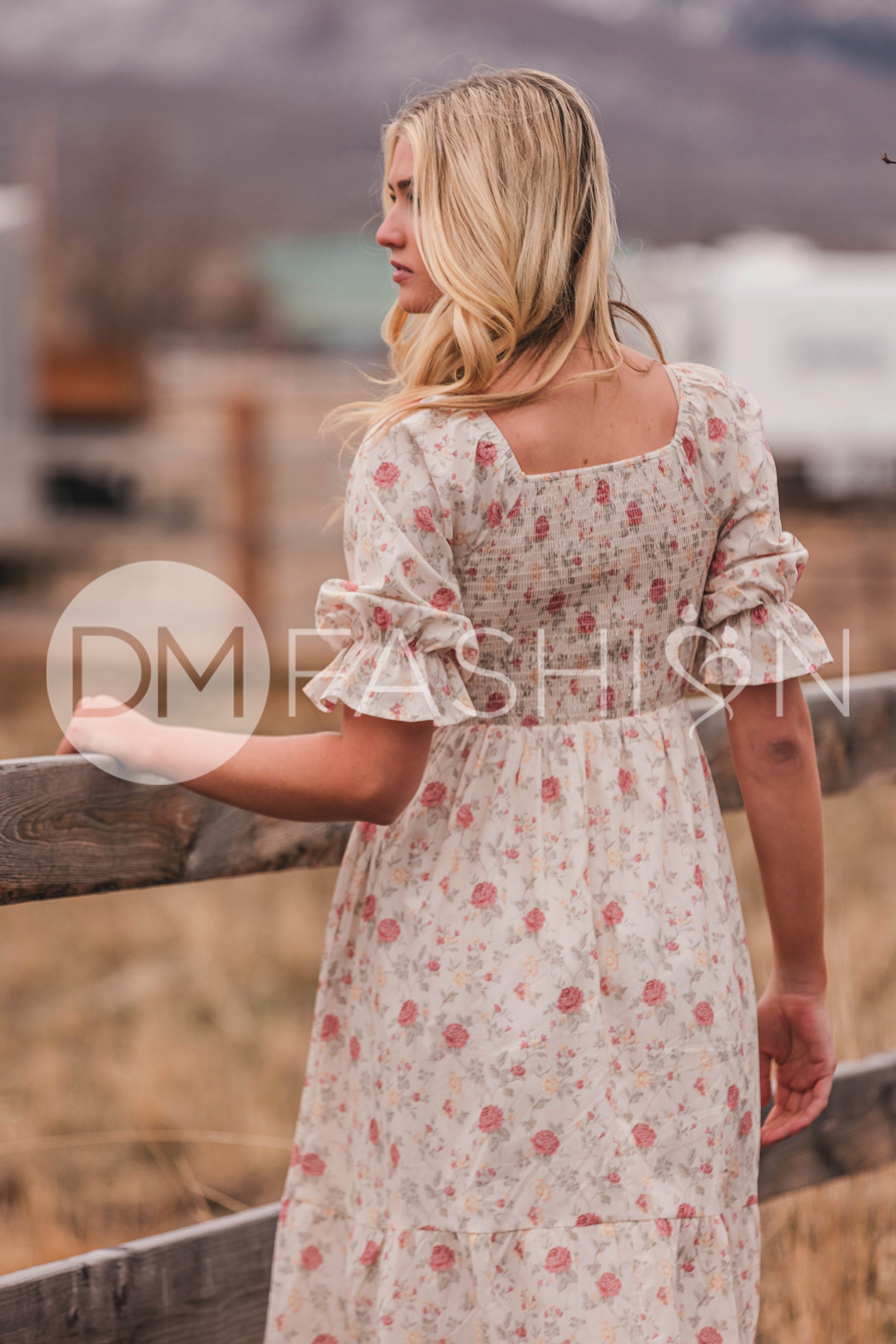 Clara Rose Garden Dress - DM Exclusive - Maternity Friendly - Nursing Friendly - LOW STOCK