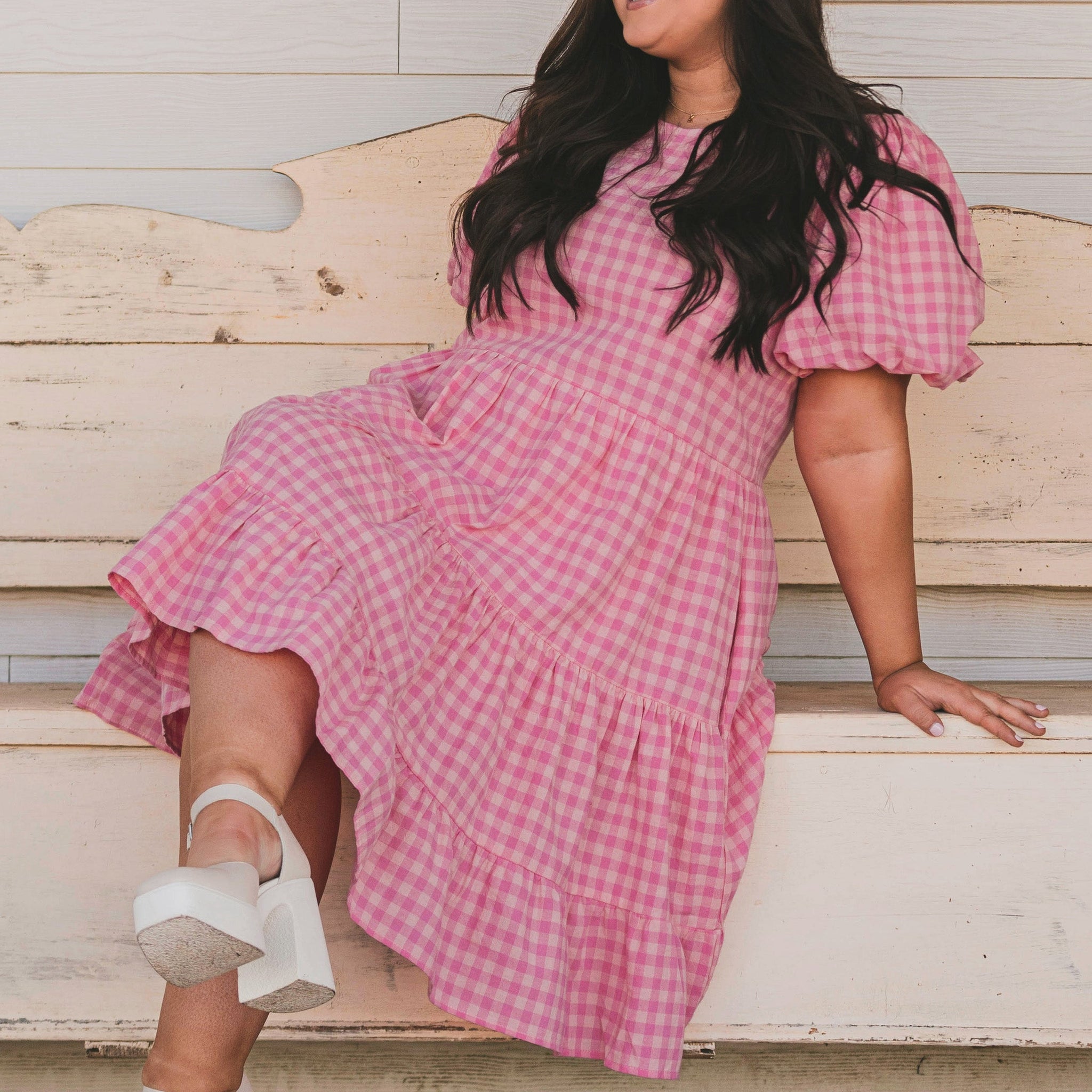 Hannah Jean Pink Gingham Dress - MCO