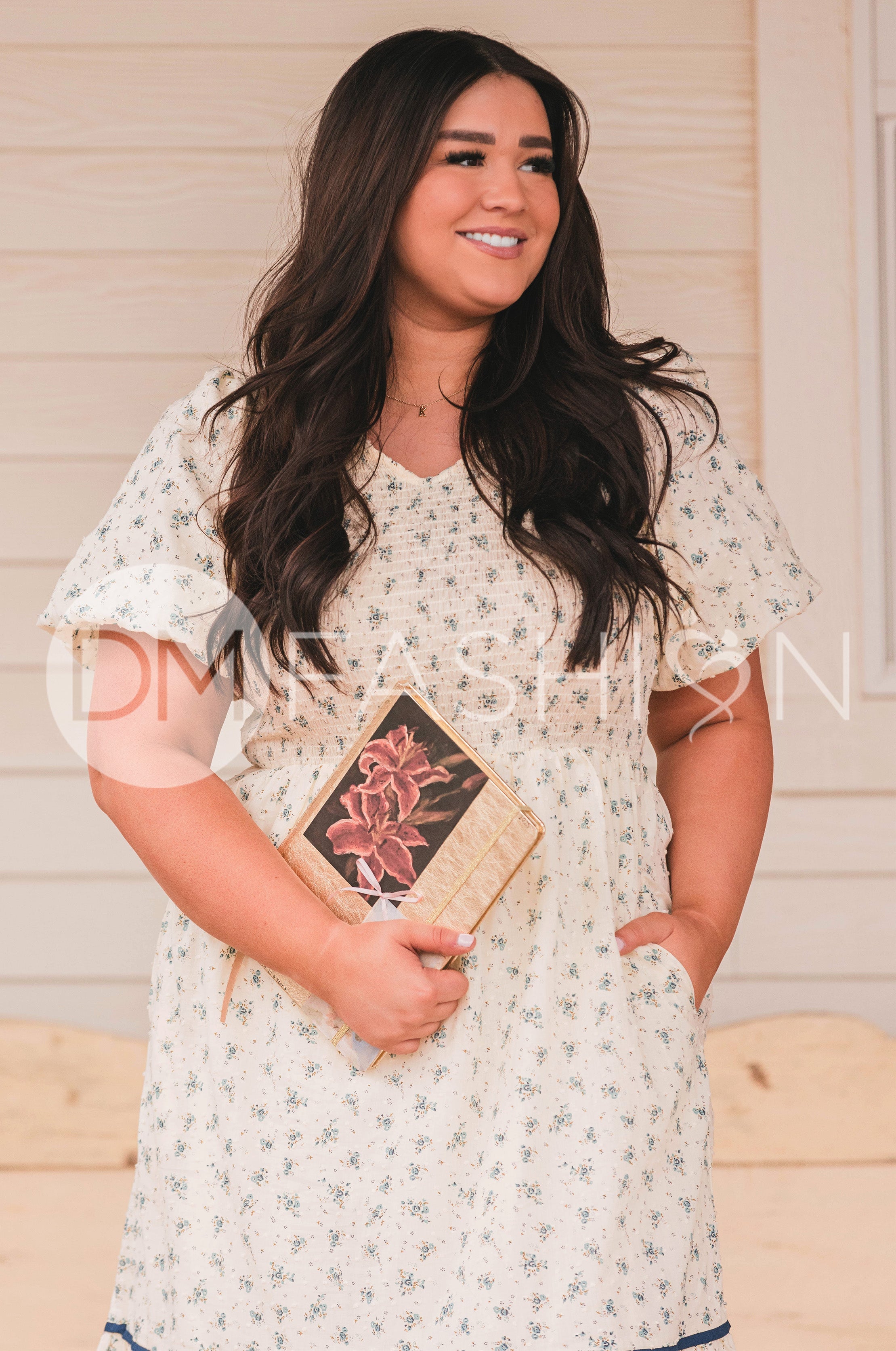Annabelle Blue Orchard Dress - DM Exclusive -Maternity Friendly - Restocked