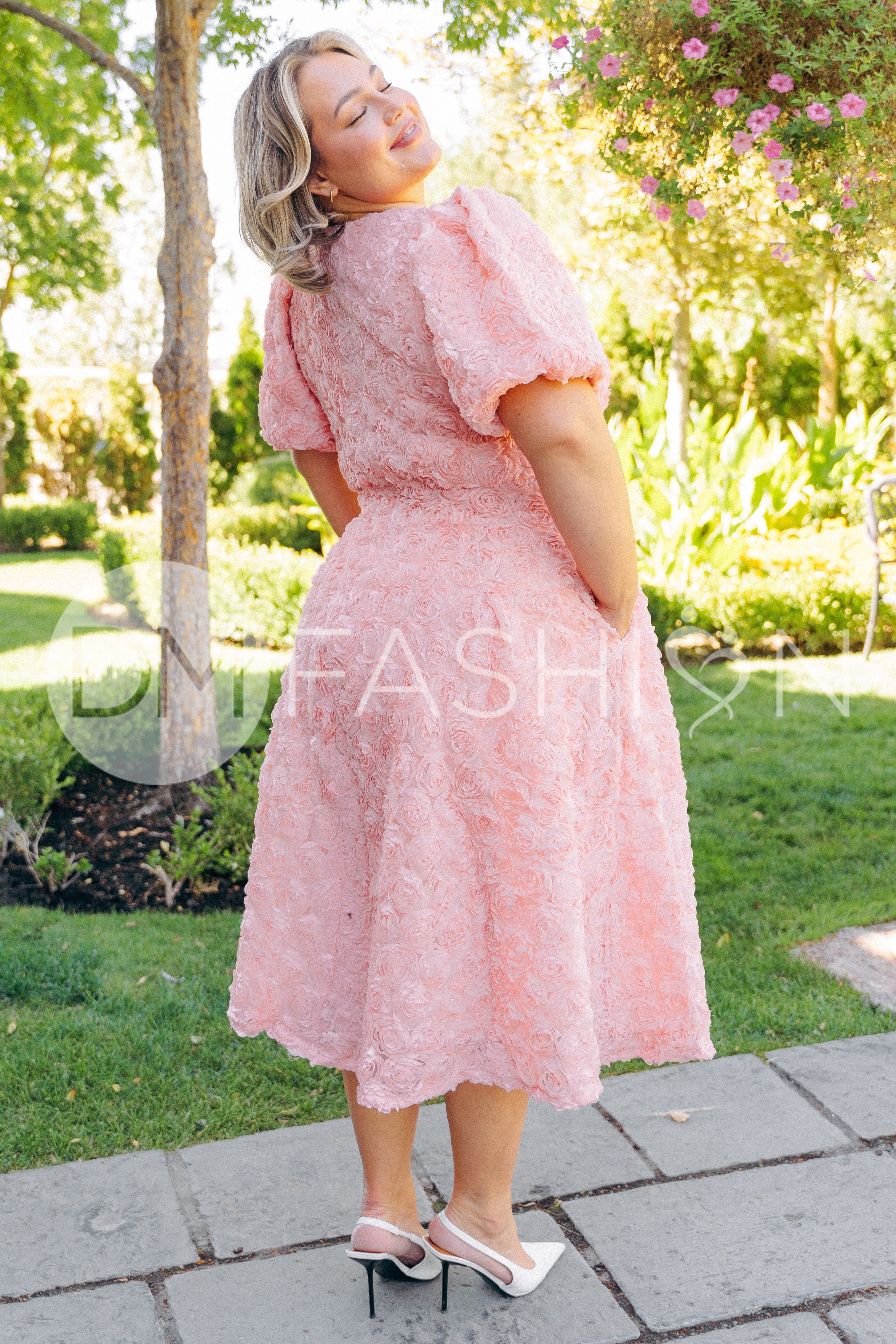 Briar Rose Ballerina Pink Midi Dress - DM Exclusive