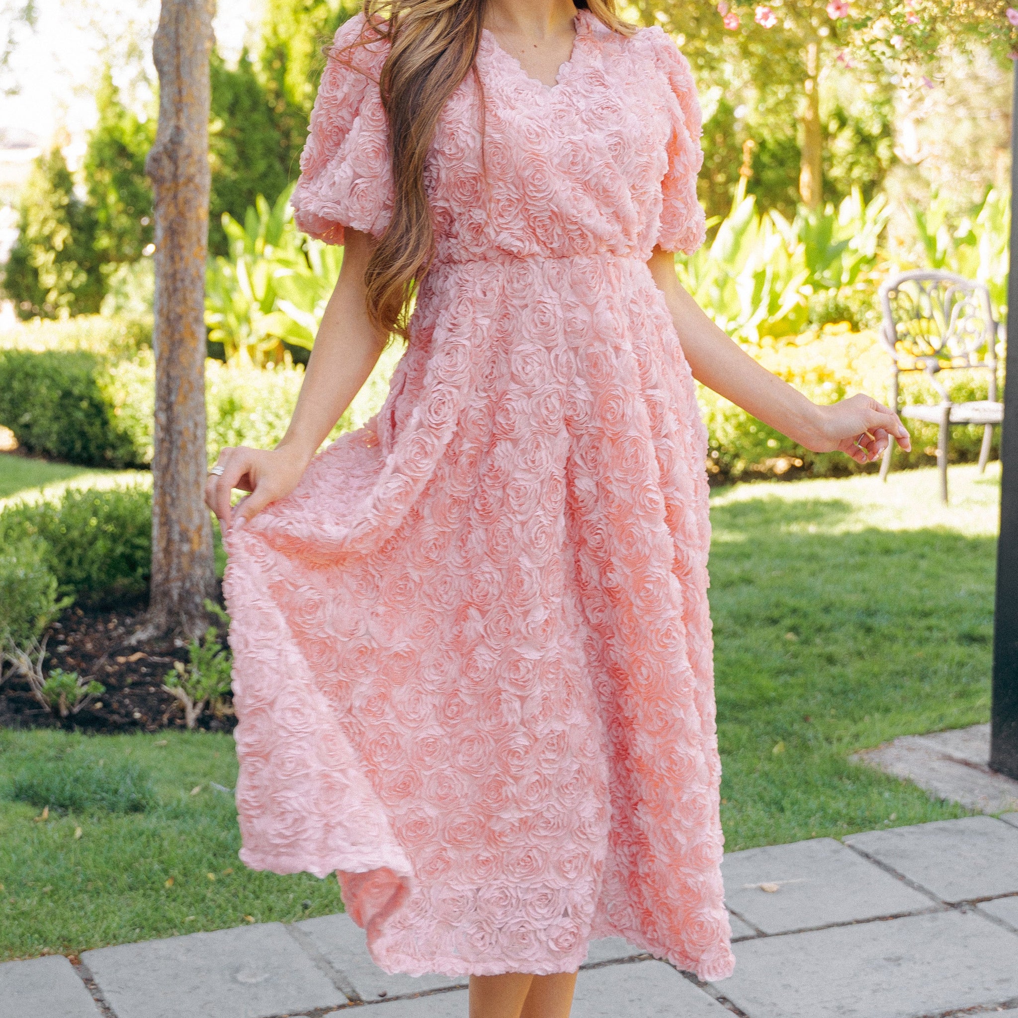 Briar Rose Ballerina Pink Midi Dress - DM Exclusive
