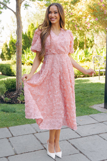 Briar Rose Ballerina Pink Midi Dress - DM Exclusive