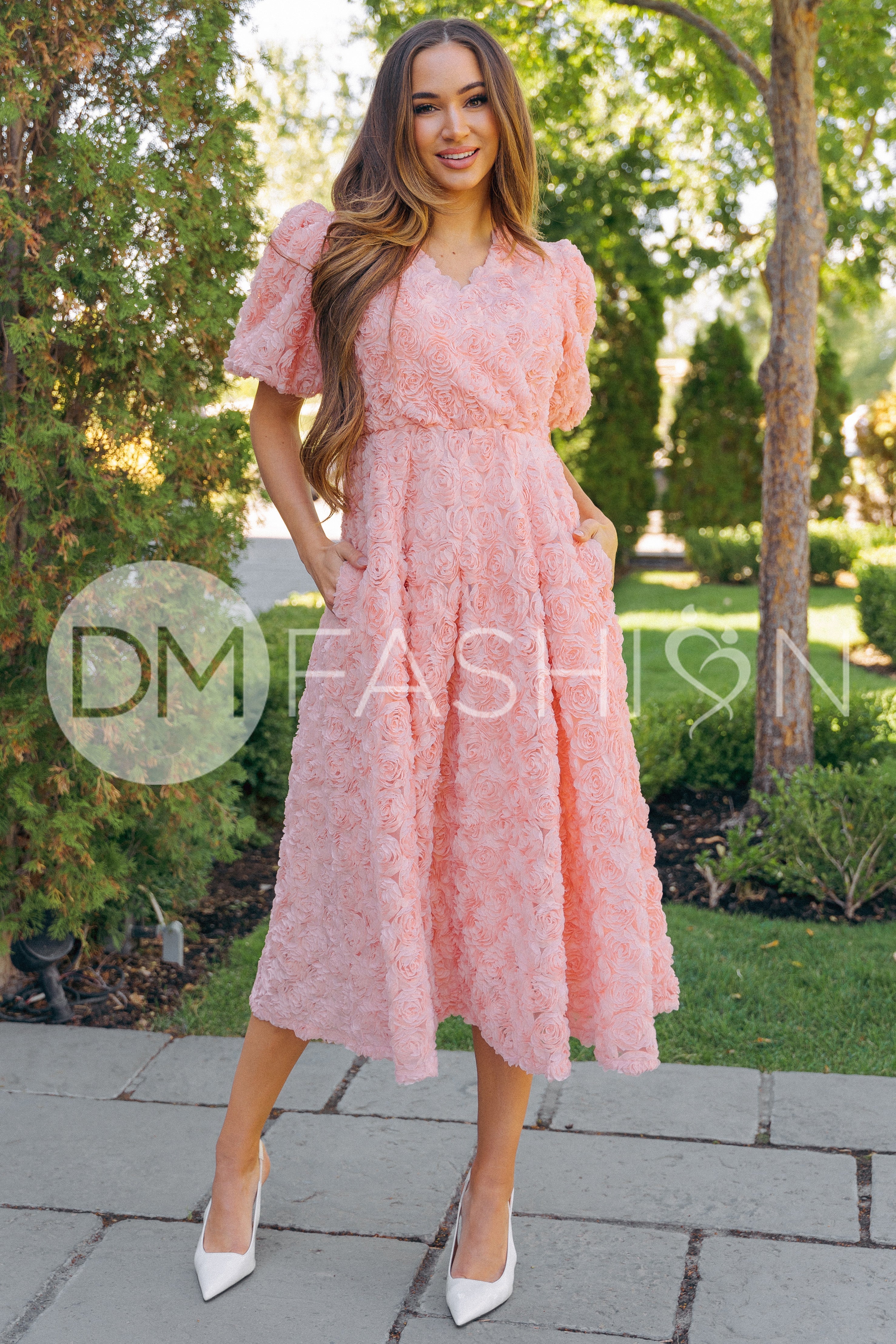 Briar Rose Ballerina Pink Midi Dress - DM Exclusive