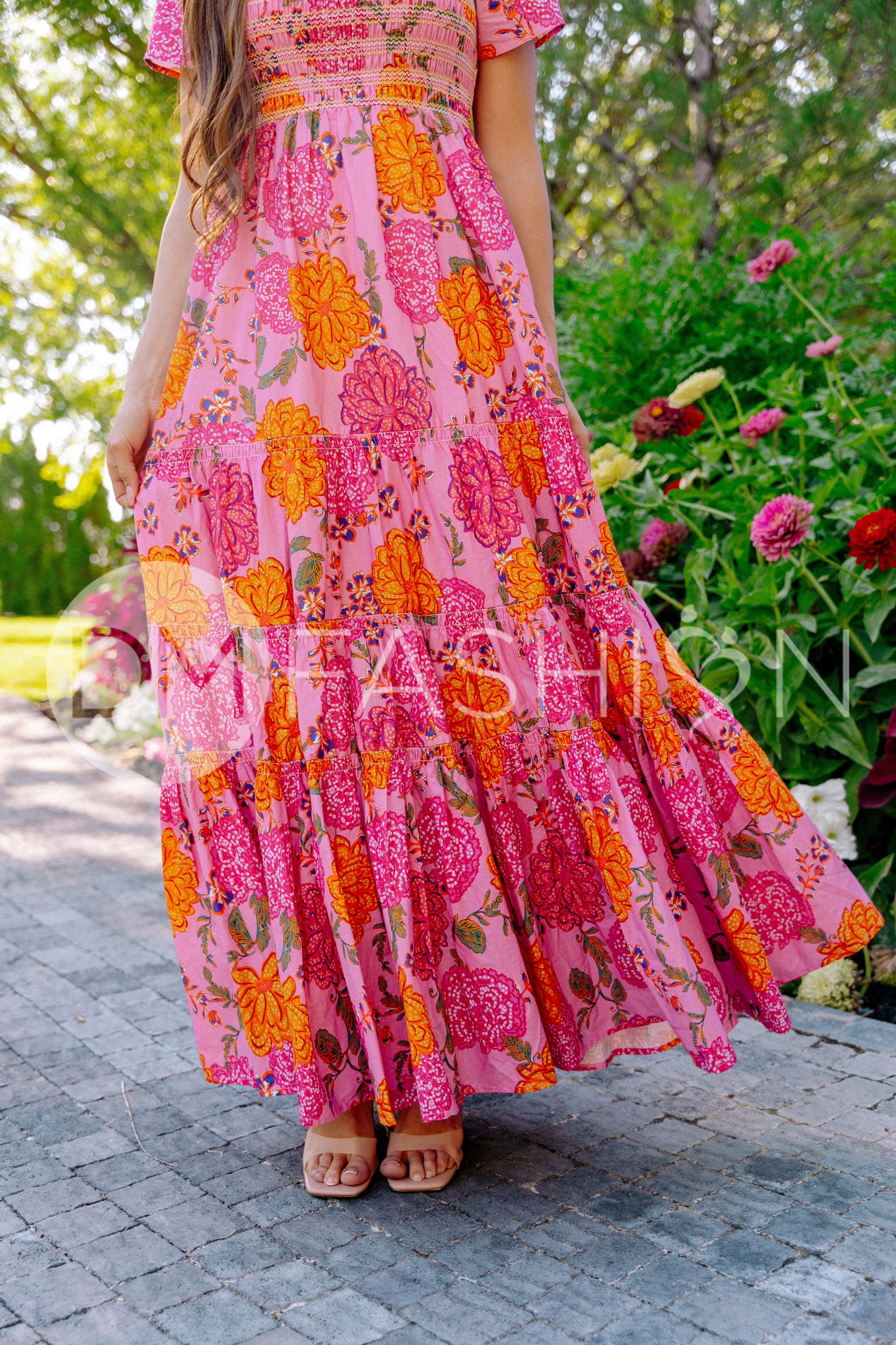 Jaelyn Pink Floral - DM Exclusive - Maternity Friendly - Restocked - LOW STOCK