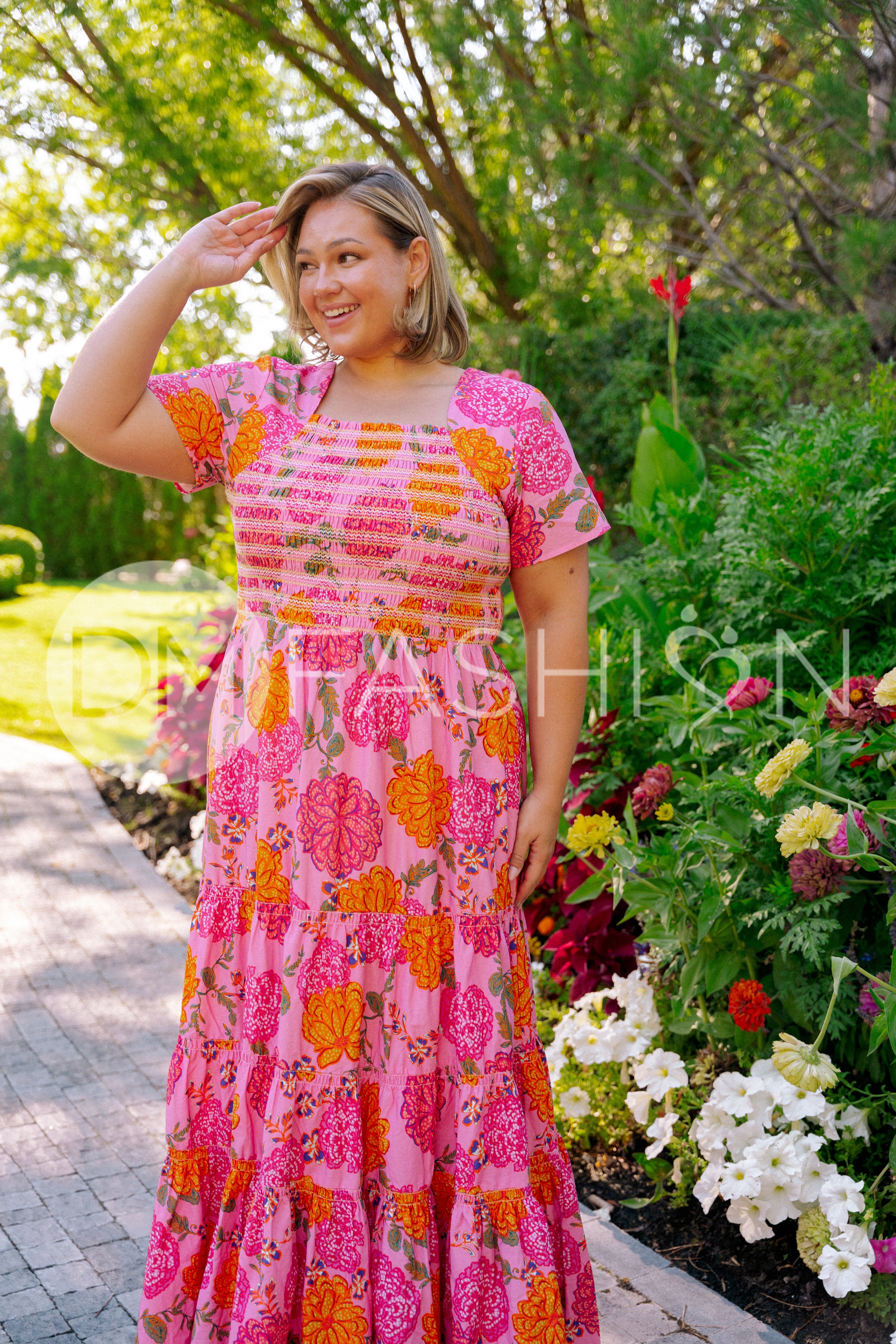 Jaelyn Pink Floral - DM Exclusive - Maternity Friendly - Restocked - LOW STOCK