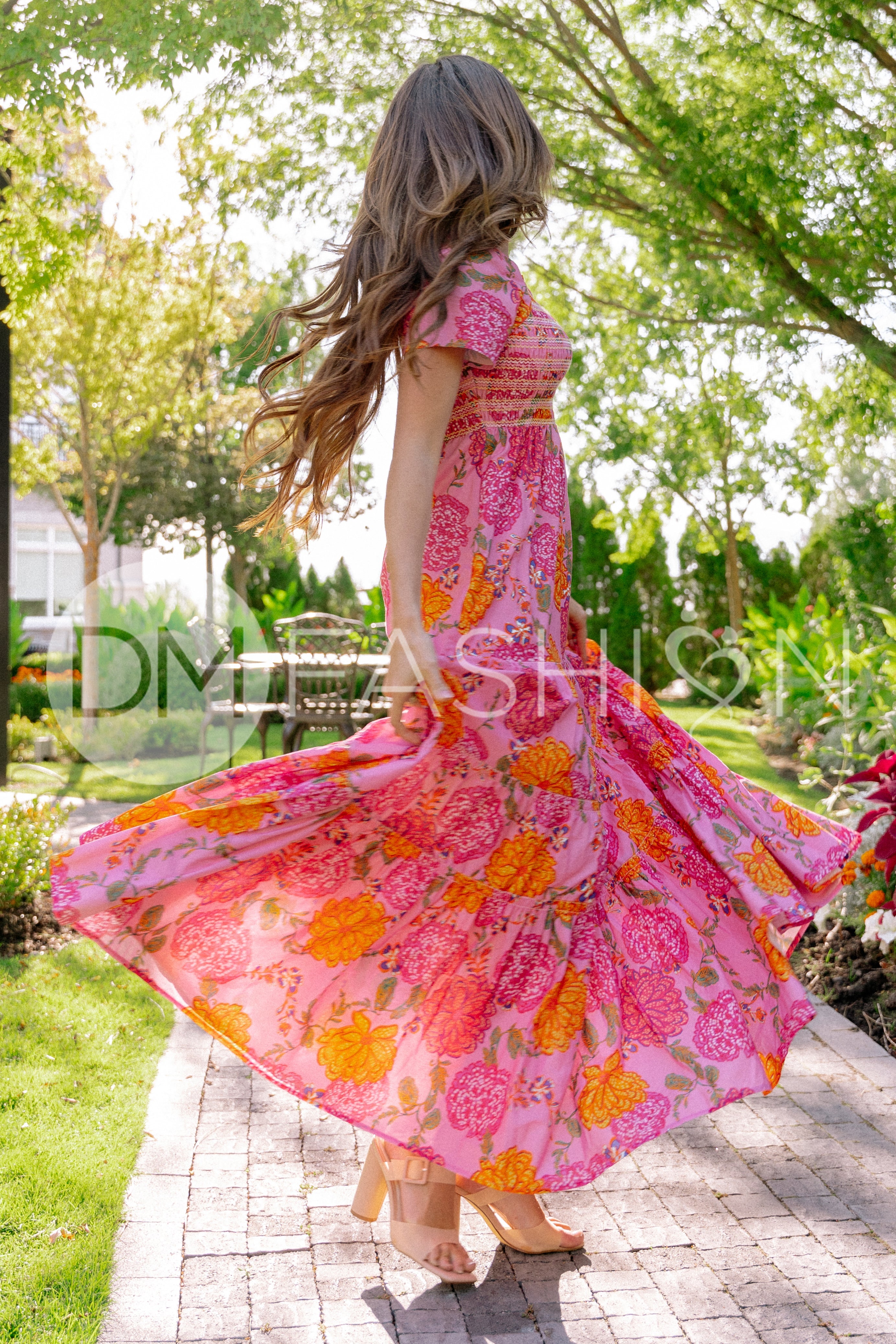 Jaelyn Pink Floral - DM Exclusive - Maternity Friendly - Restocked - LOW STOCK