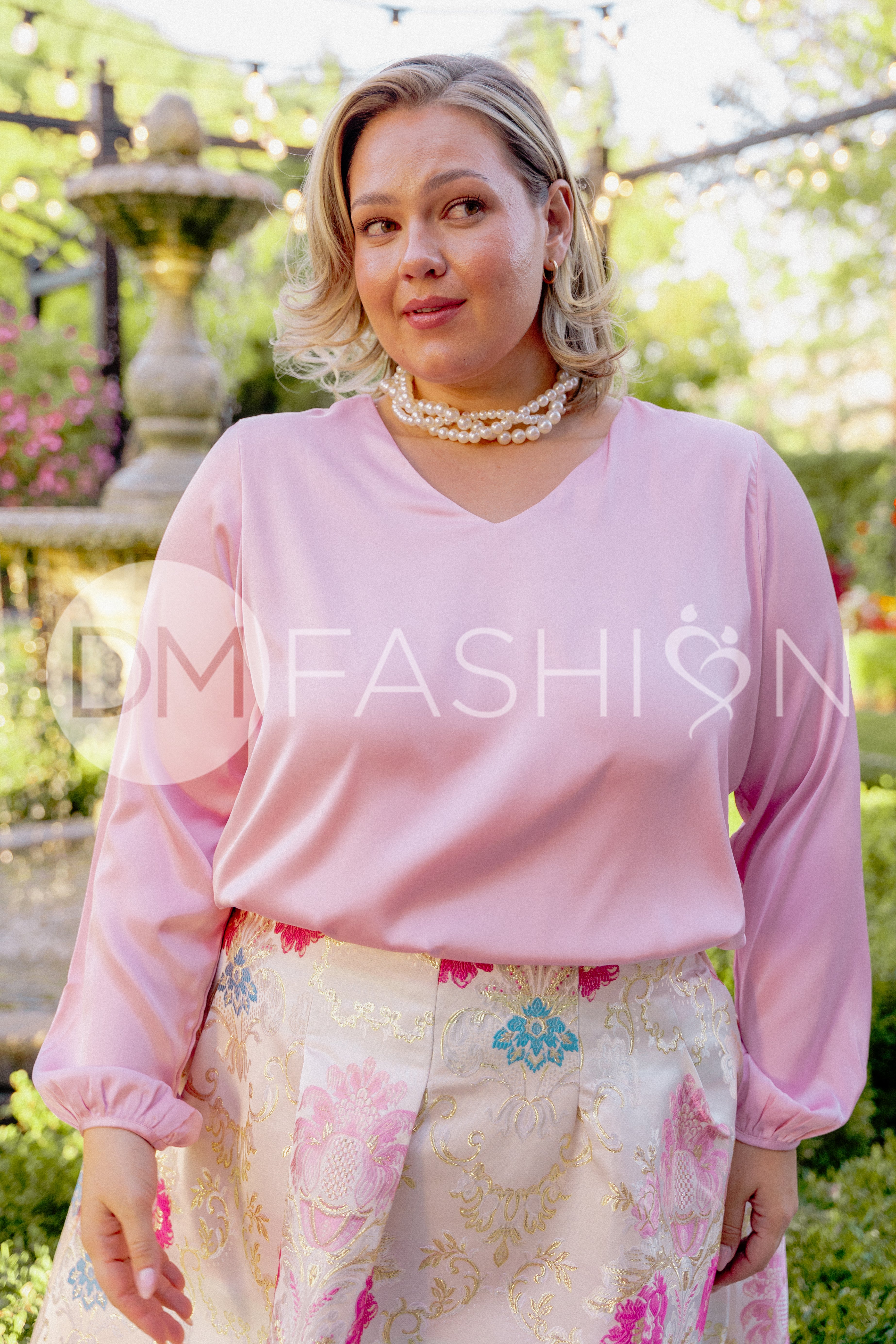 Up Town Blouse - Pearl Pink - DM Exclusive