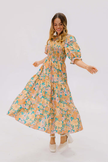 Calliope Retro Floral Dress - DM Exclusive - Maternity Friendly - FINAL SALE