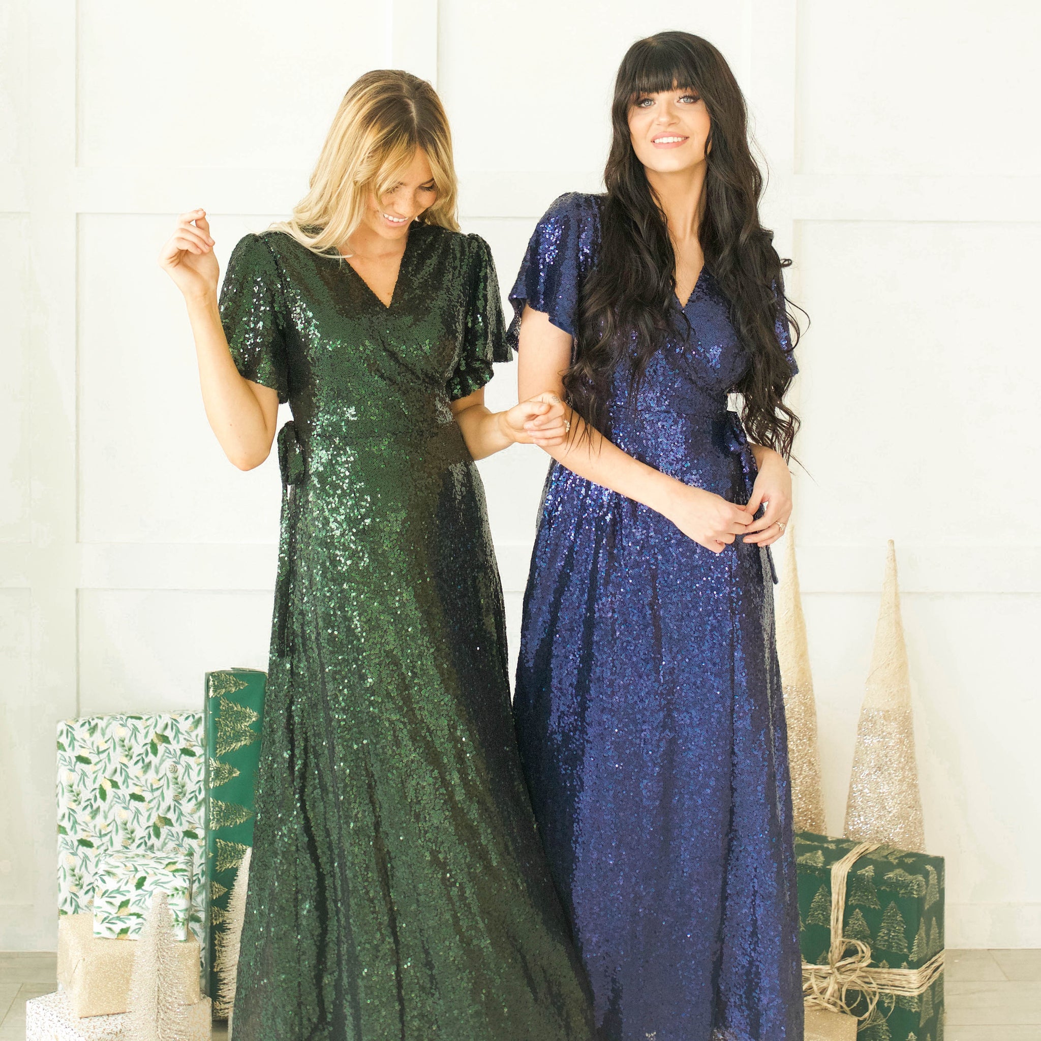 Aria Navy Sequin Dress - DM Exclusive - Nursing Friendly - Maternity Friendly - FINAL SALE