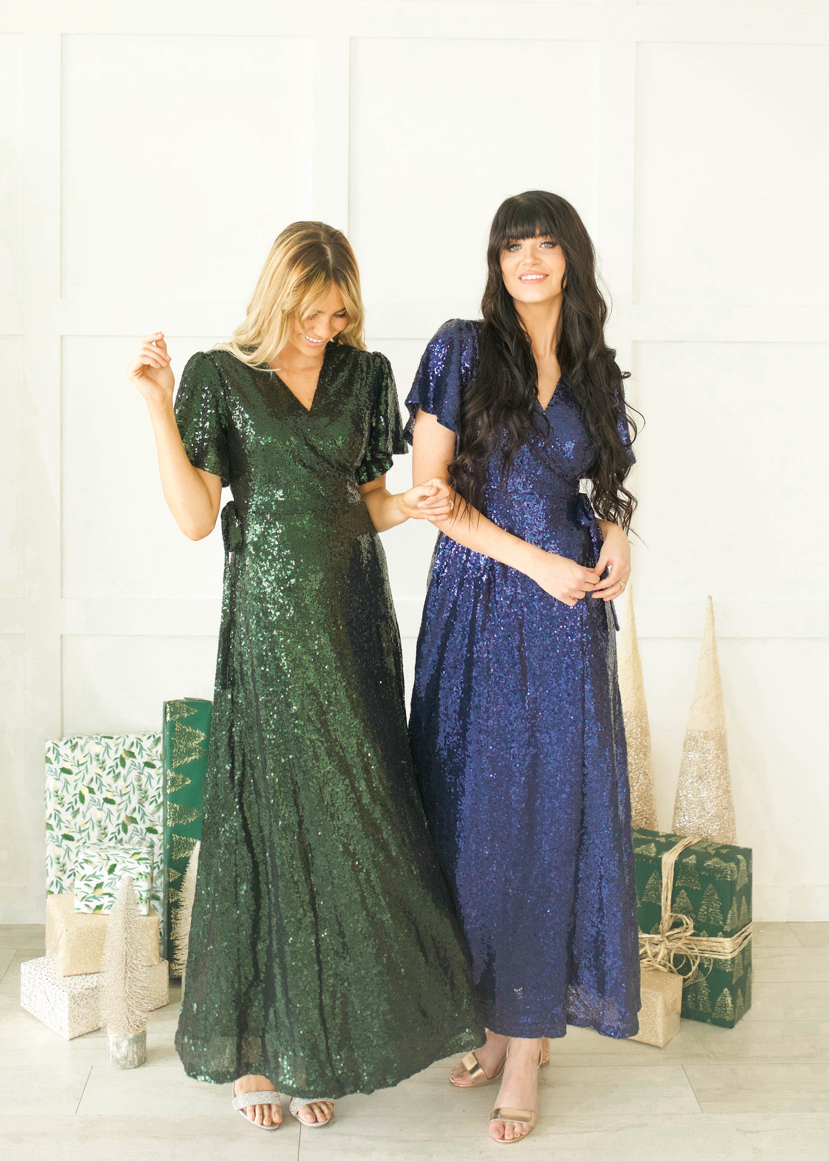 Aria Navy Sequin Dress - DM Exclusive - Nursing Friendly - Maternity Friendly - FINAL SALE