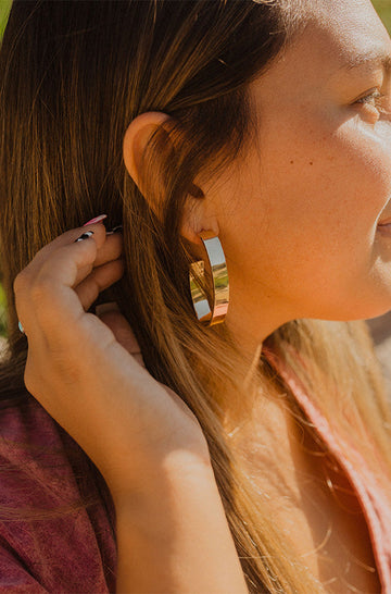 Gold Long Cuff Earrings - FINAL SALE