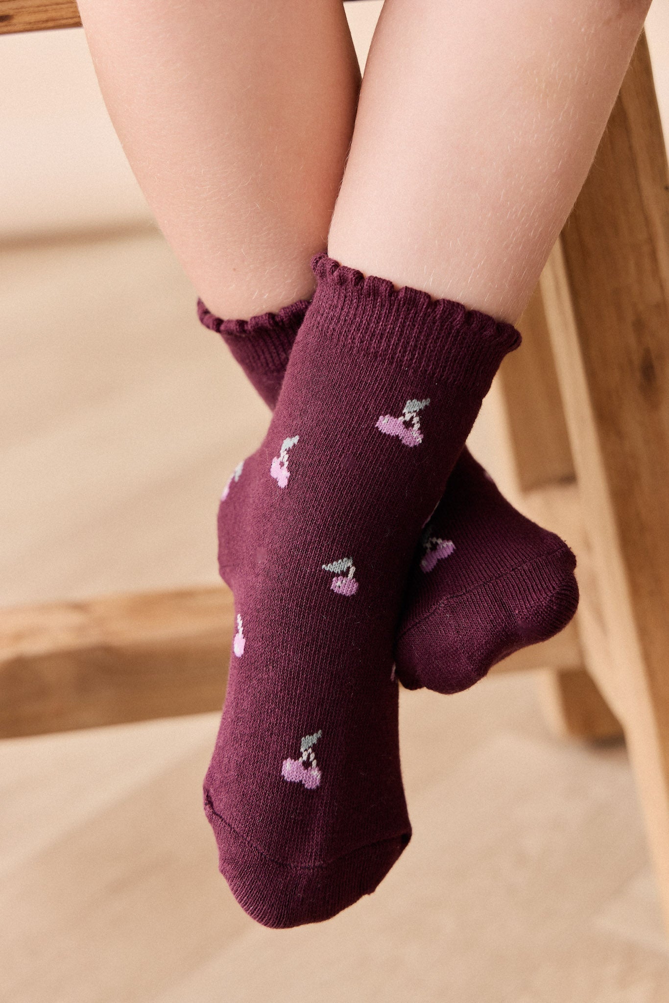 Mirabel Sock - Cherry Love Plum