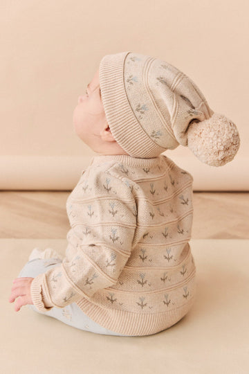 Penny Hat - Penny Flower Jacquard Dawn