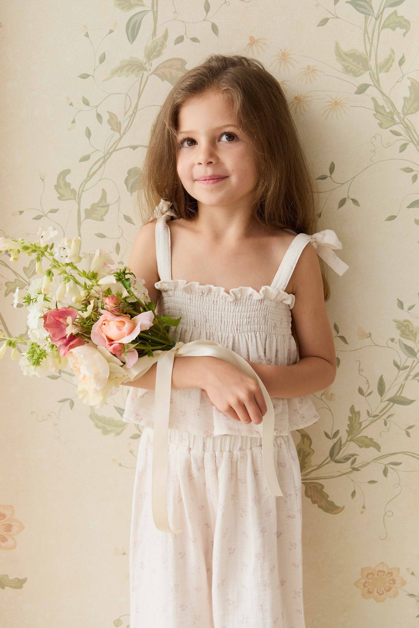 Organic Cotton Muslin Odette Top - Pauline Pink