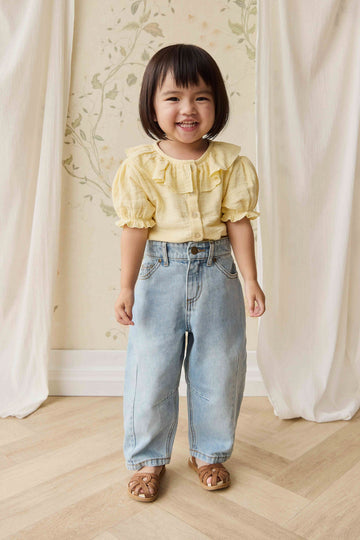 Organic Cotton Muslin Alora Top - Sunshine