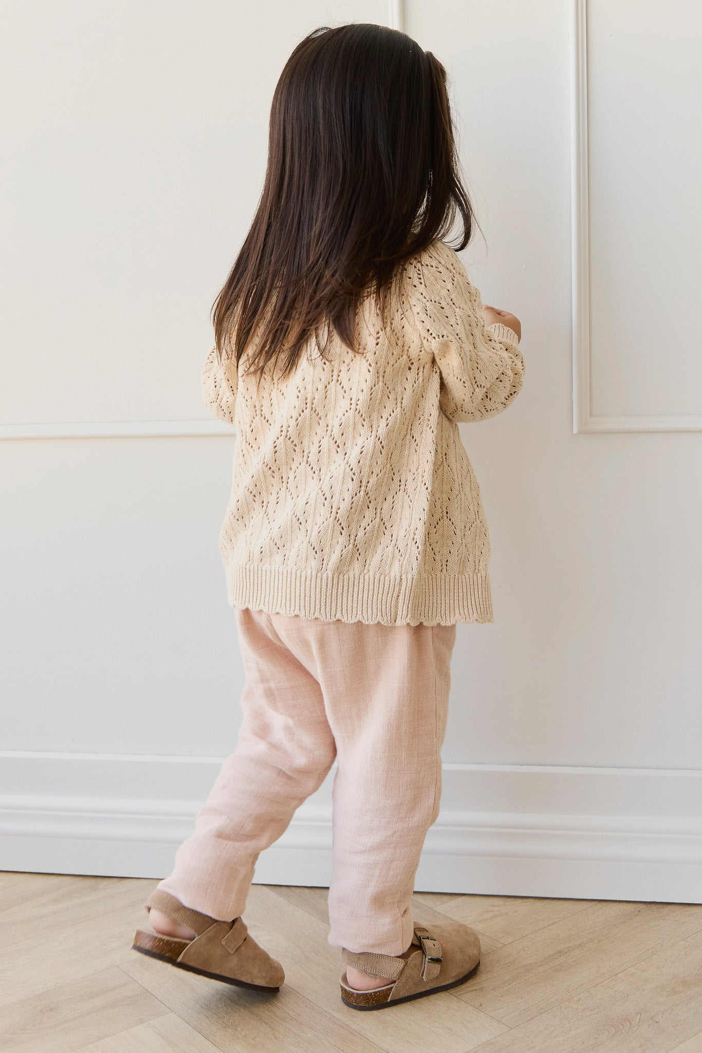 Organic Cotton Muslin Cordelia Pant - Chalky Pink