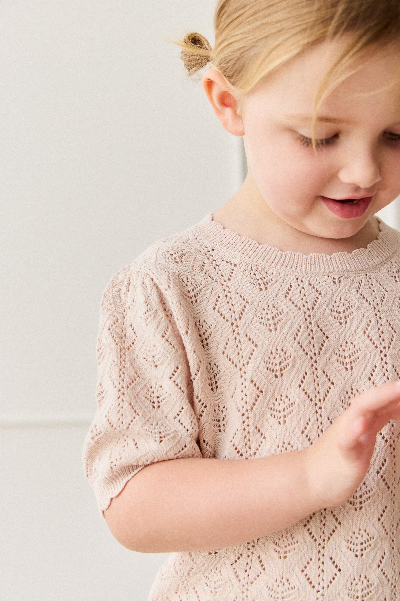 Mila Knitted Top - Dainty Pink