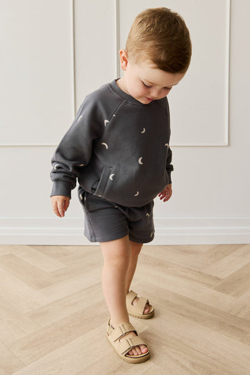 Organic Cotton Henry Sweatshirt - Crescent Moon Icelandic