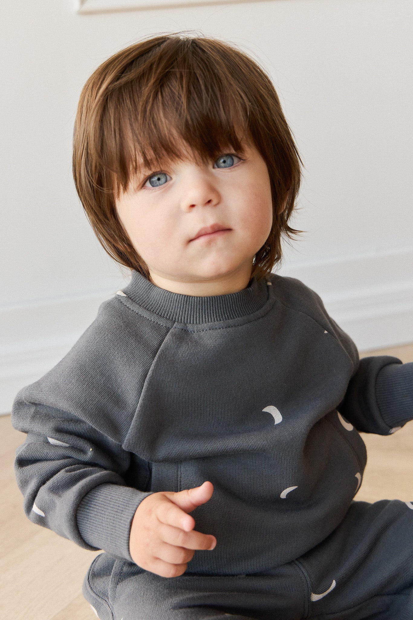 Organic Cotton Henry Sweatshirt - Crescent Moon Icelandic