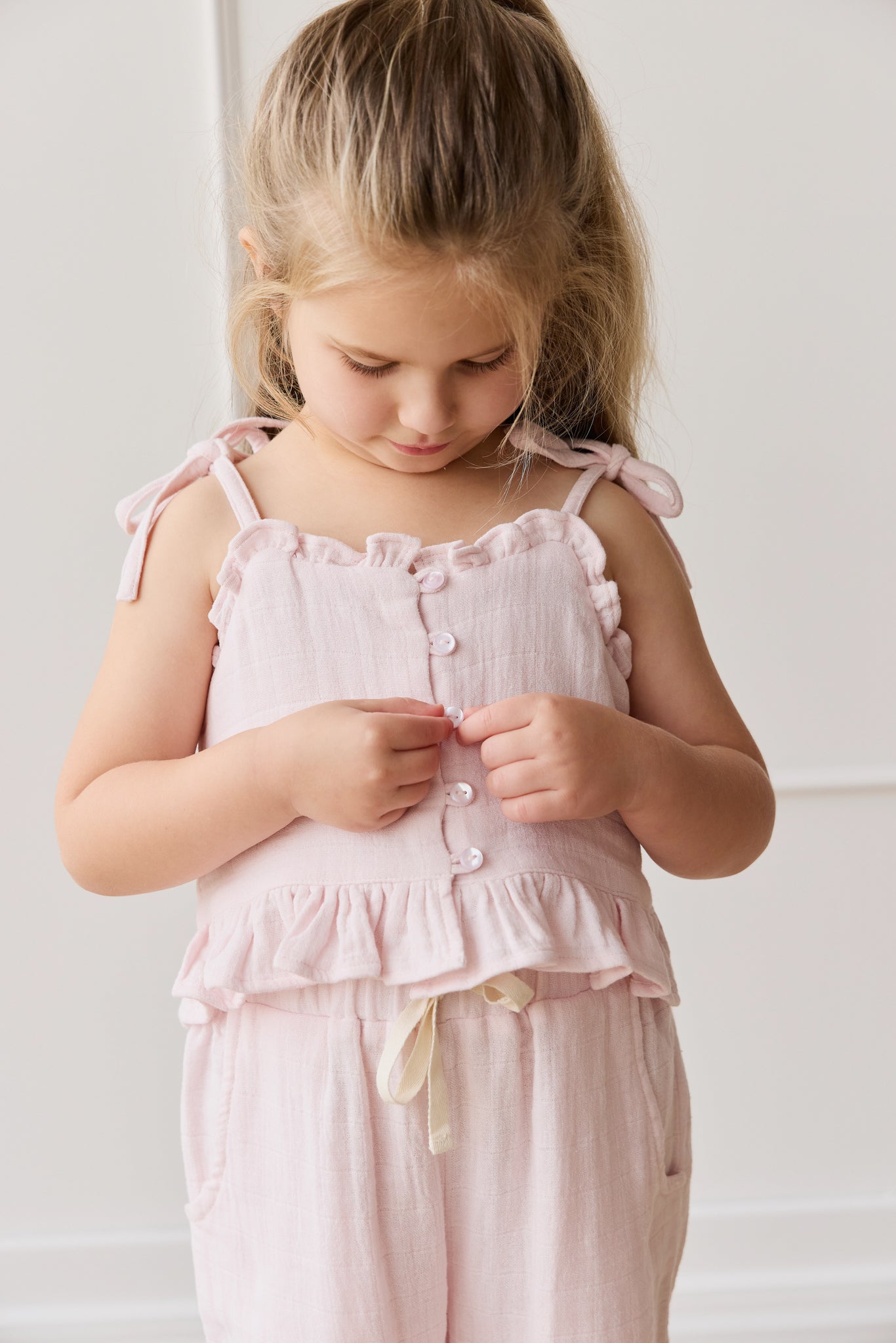 Organic Cotton Muslin Mirabel Top - Cassia