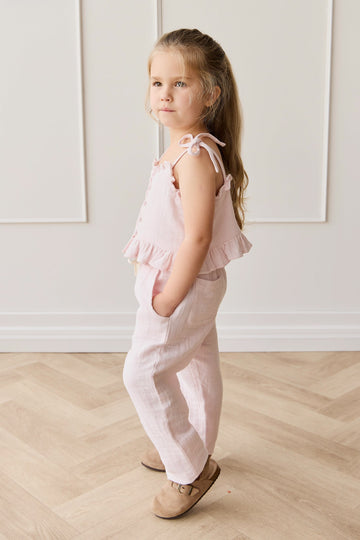 Organic Cotton Muslin Cordelia Pant - Cassia