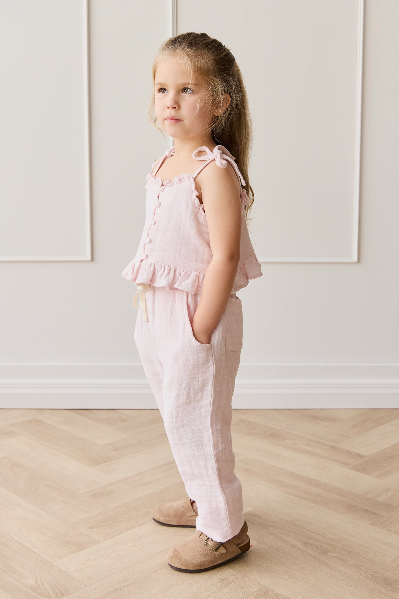 Organic Cotton Muslin Cordelia Pant - Cassia