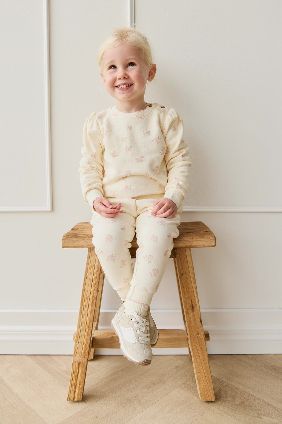 Organic Cotton Monroe Track Pant - Simone Egret