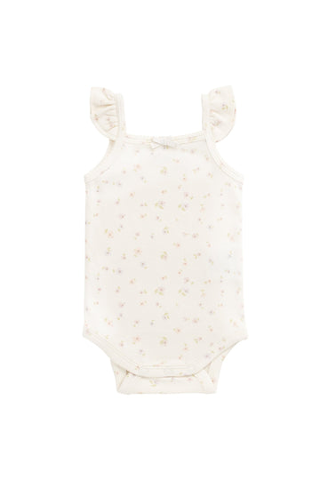 Organic Cotton Bettina Bodysuit - Briella Whisper