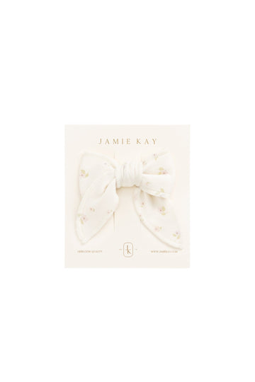 Organic Cotton Bow - Briella Whisper
