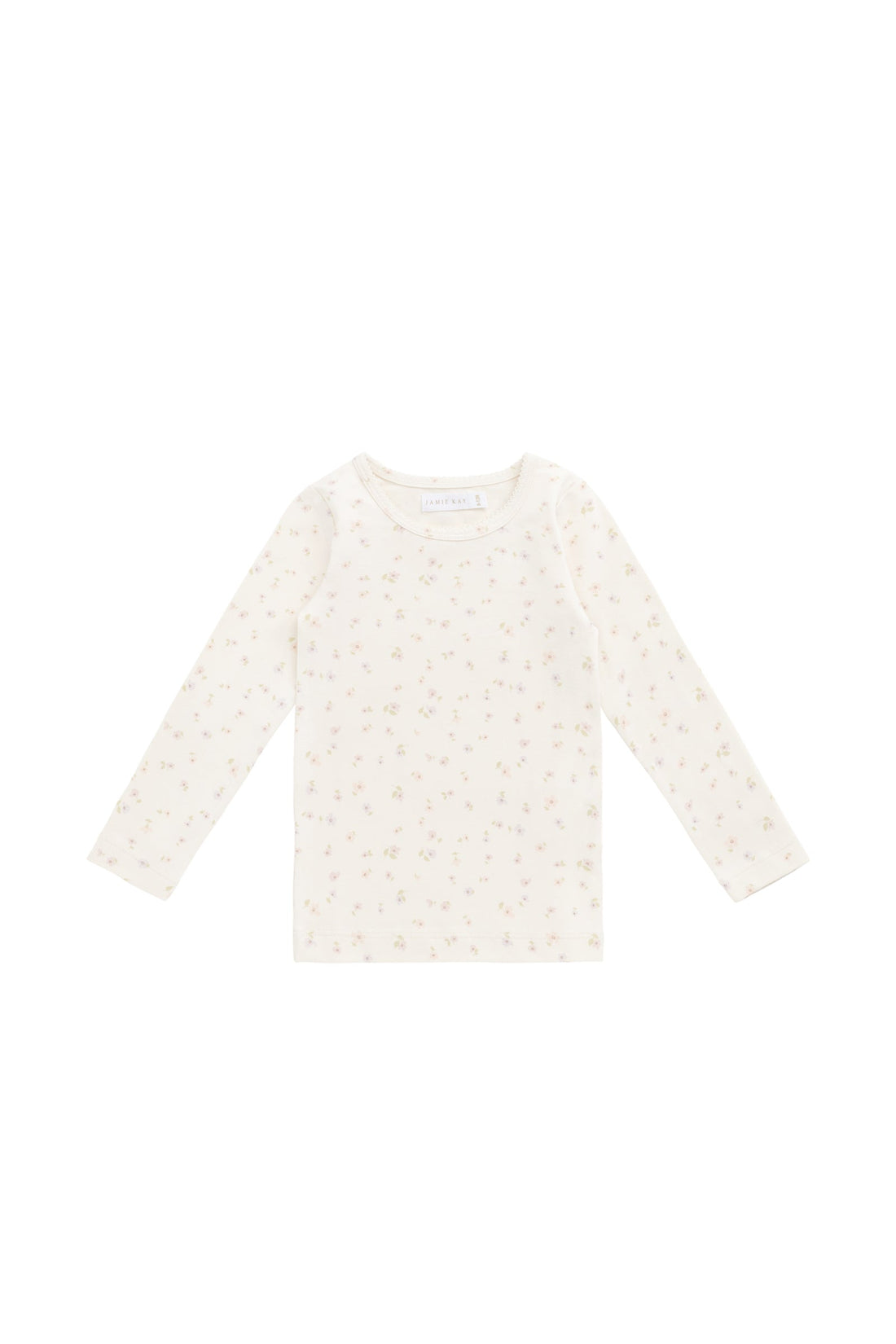 Organic Cotton Long Sleeve Top - Briella Whisper