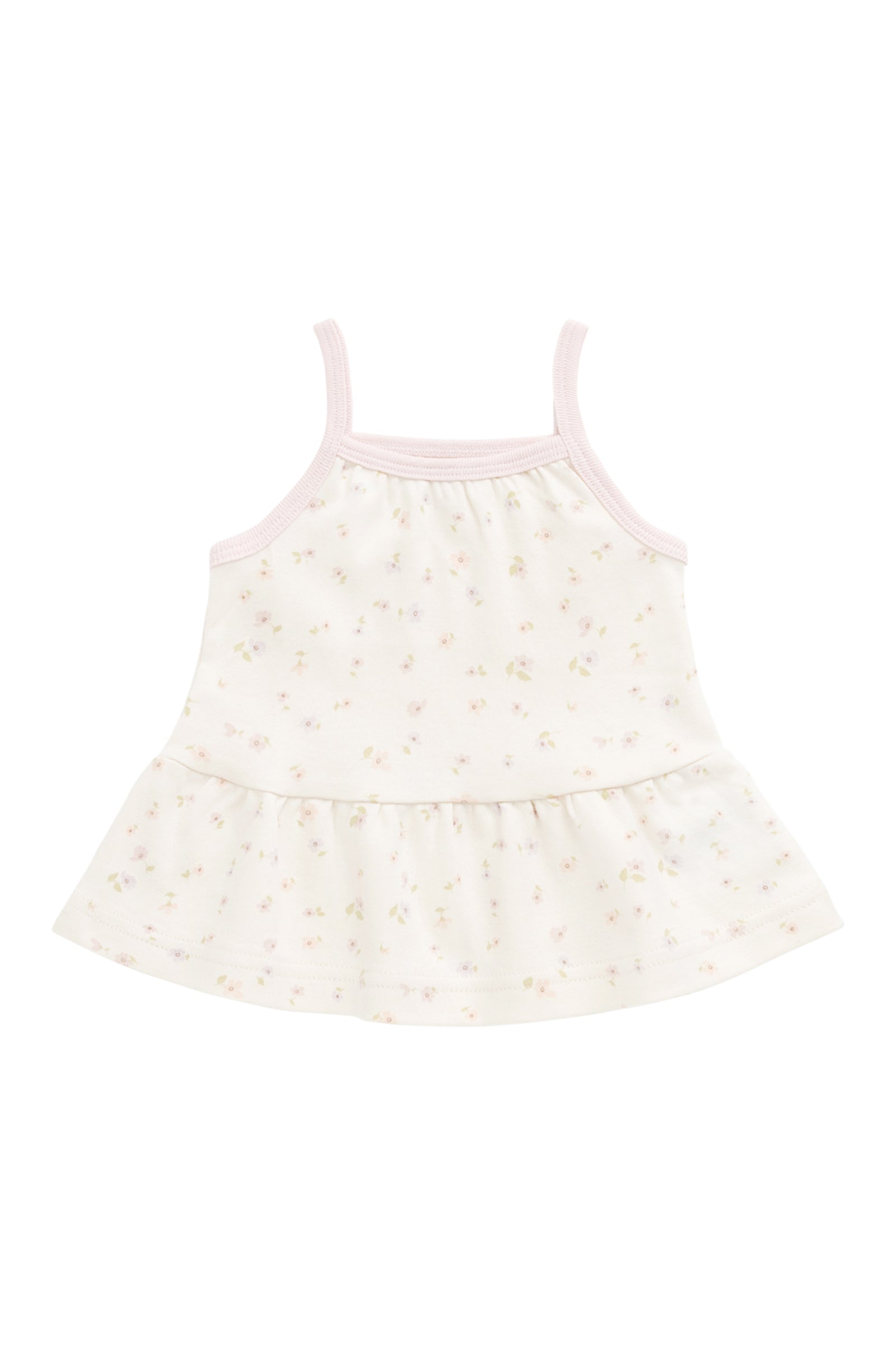 Organic Cotton Meadow Singlet - Briella Whisper