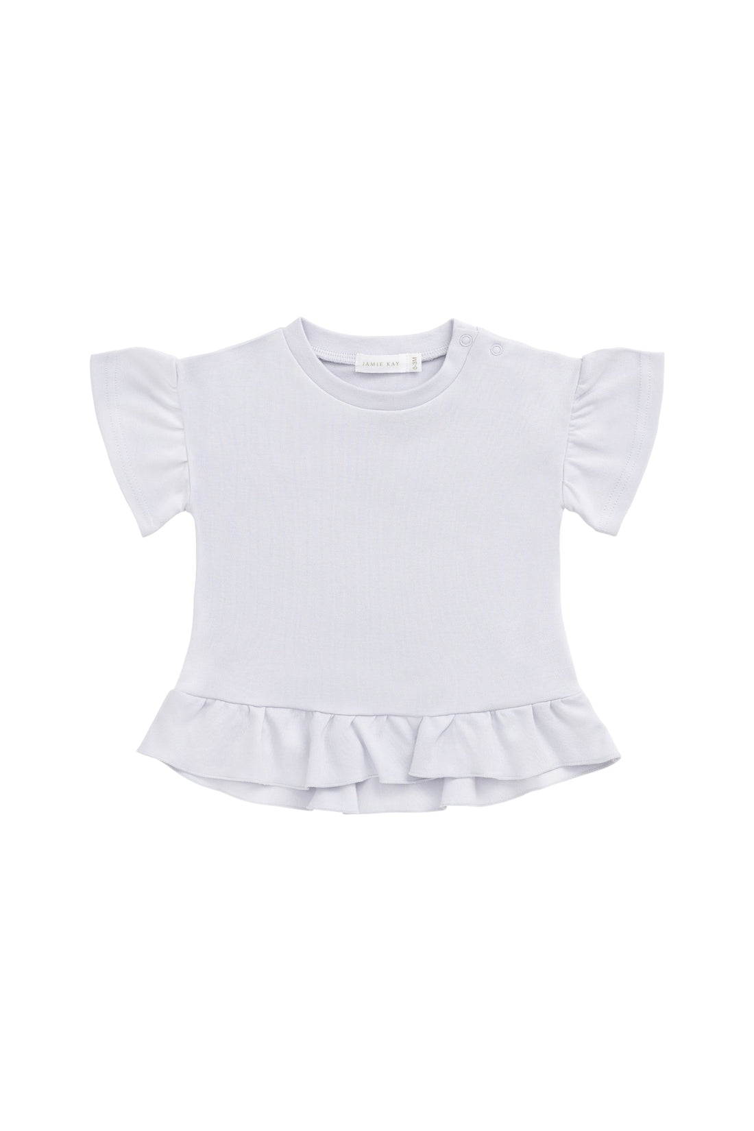 Pima Cotton Courtney Ruffle Top - Tulle
