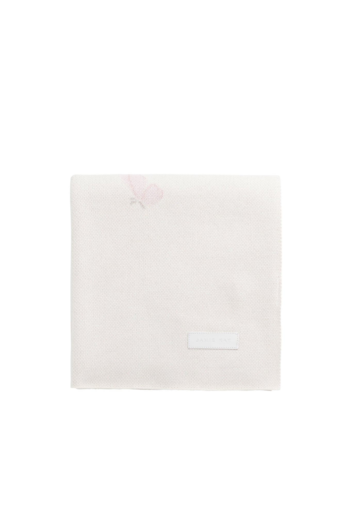 Cassie Jacquard Blanket - Egret