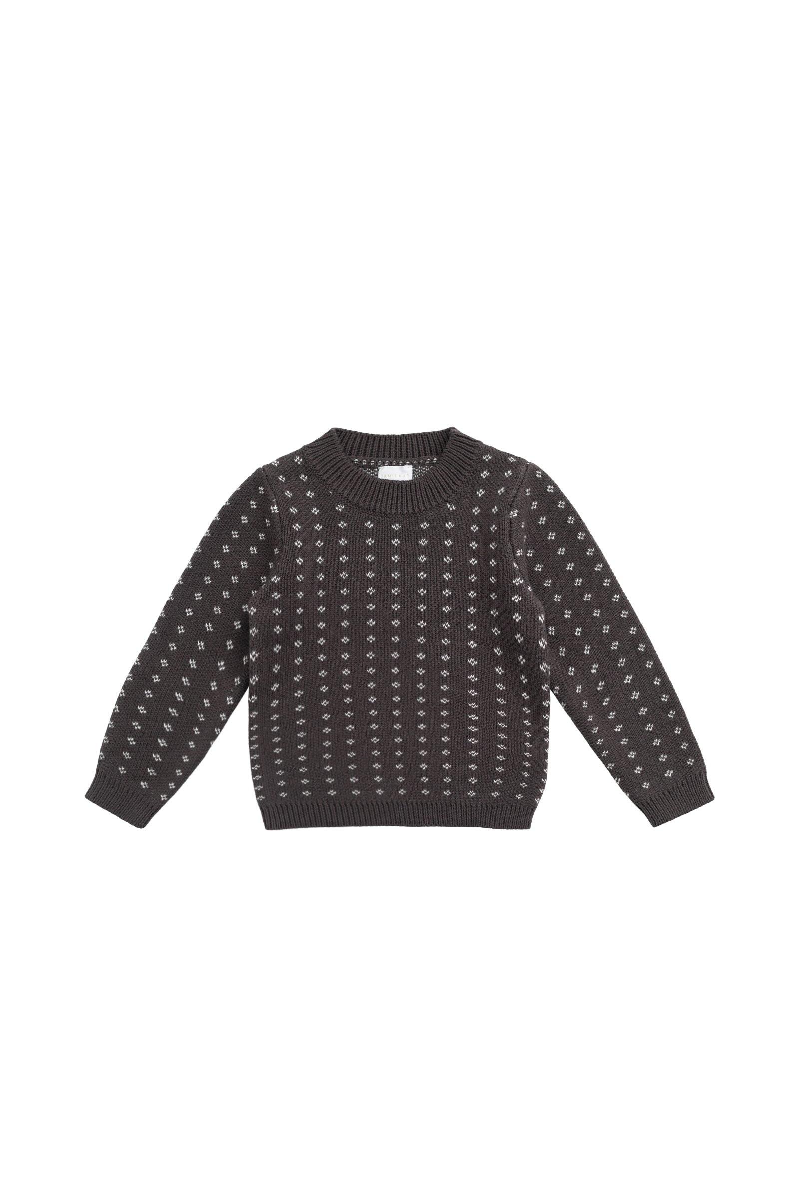 Dorian Jumper - Knitted Diamonds Coffee