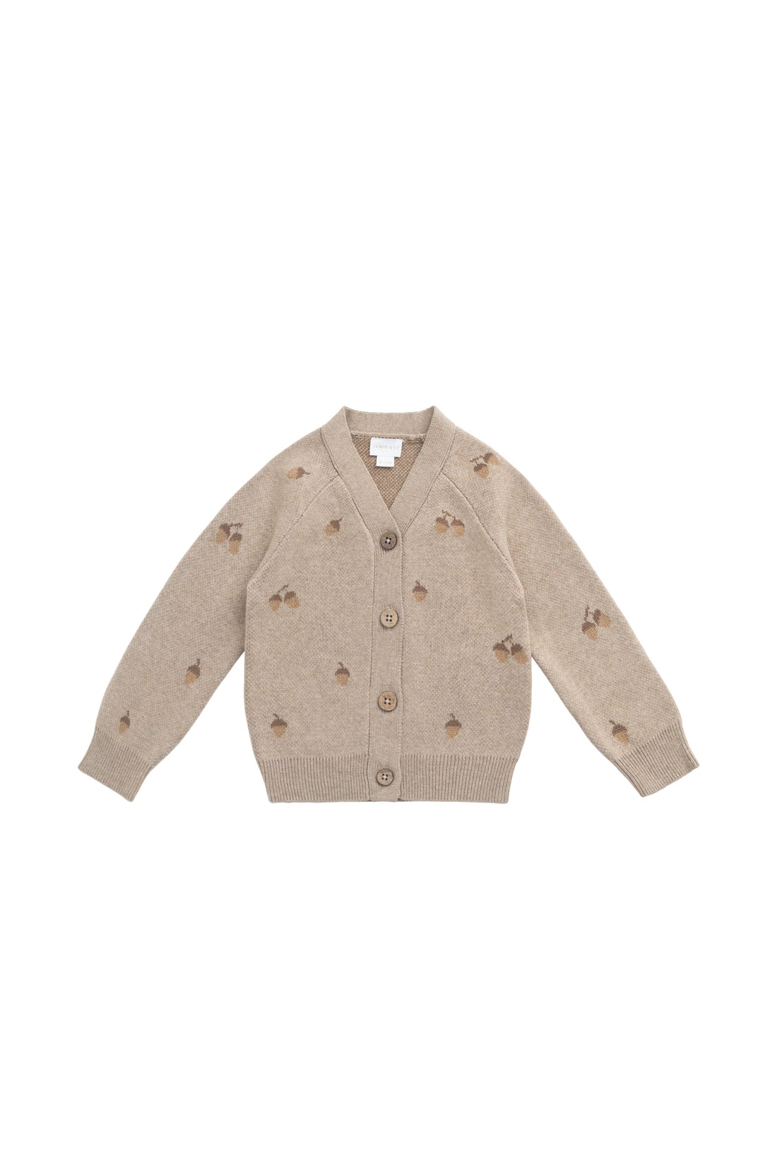 Easton Cardigan - Forest Acorns Cashew Marle