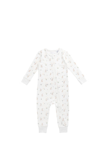 Organic Cotton Jude Onepiece - Lapin Jardin Crisp