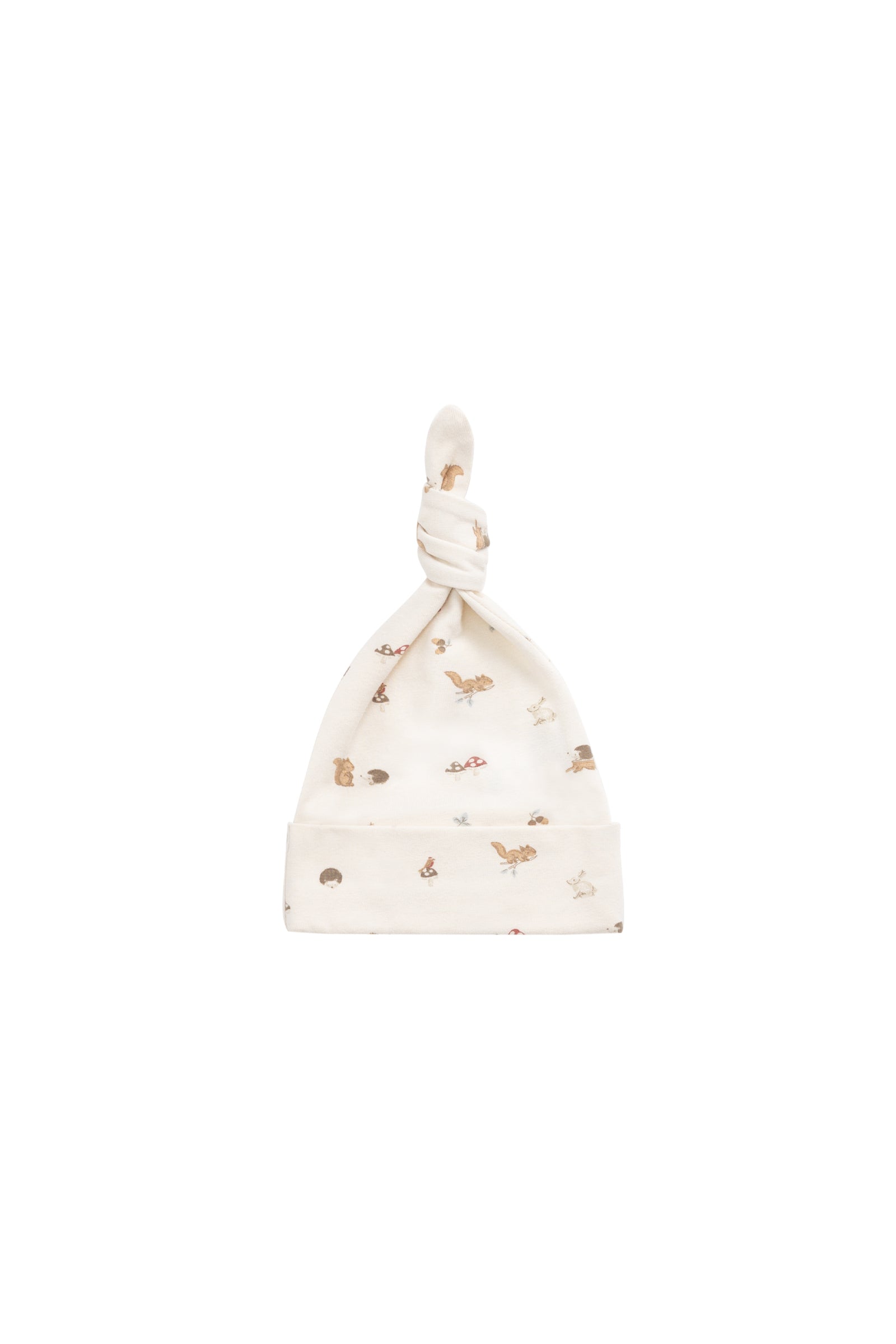 Organic Cotton Knot Beanie - Forest Gathering