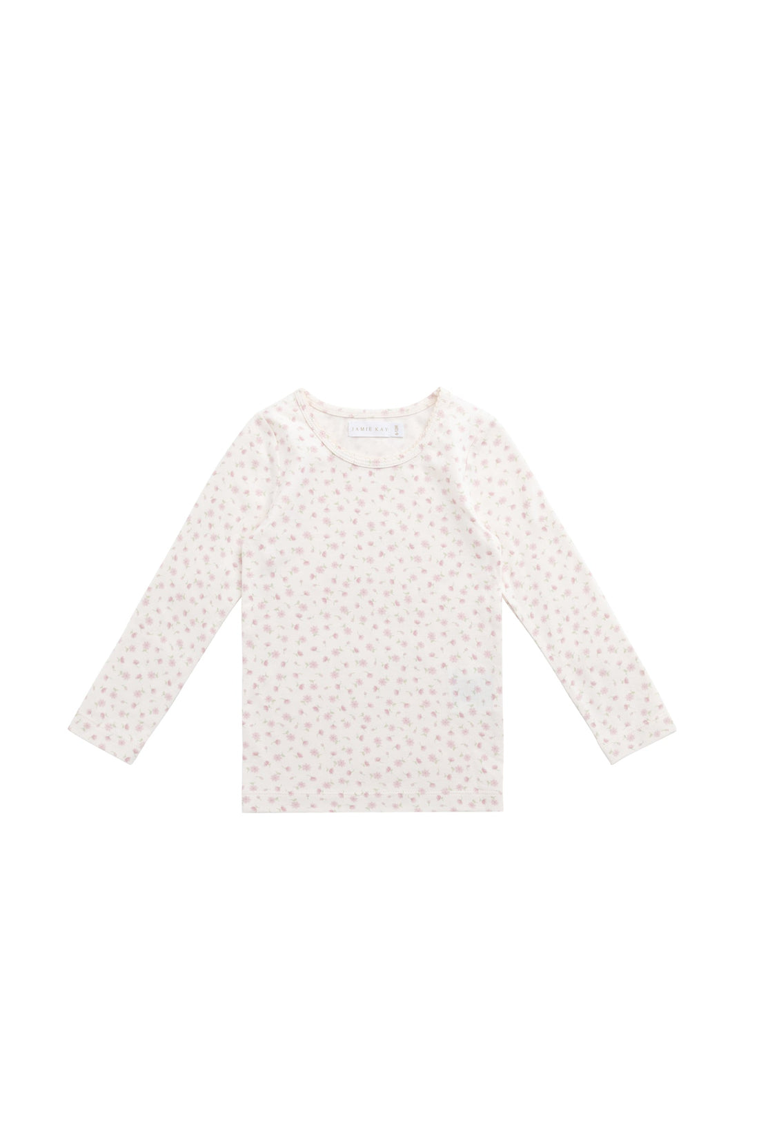 Organic Cotton Long Sleeve Top - Victoria Blush