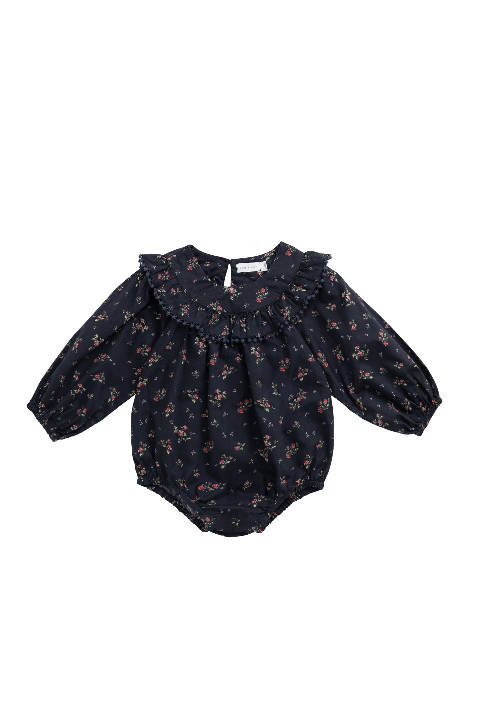 Organic Cotton Malia Playsuit - Bianca Noir