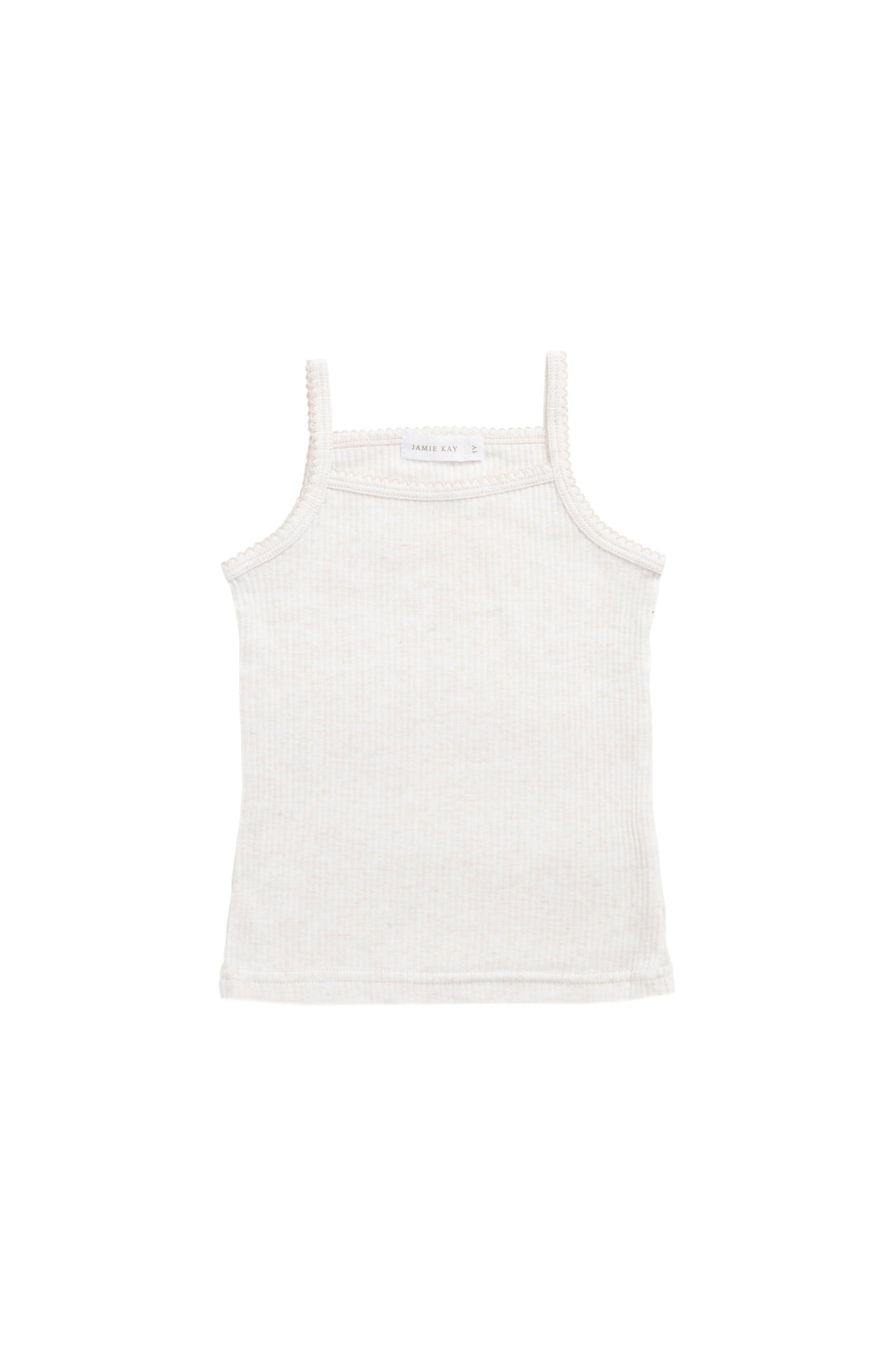 Organic Cotton Modal Marina Singlet - Icing Marle