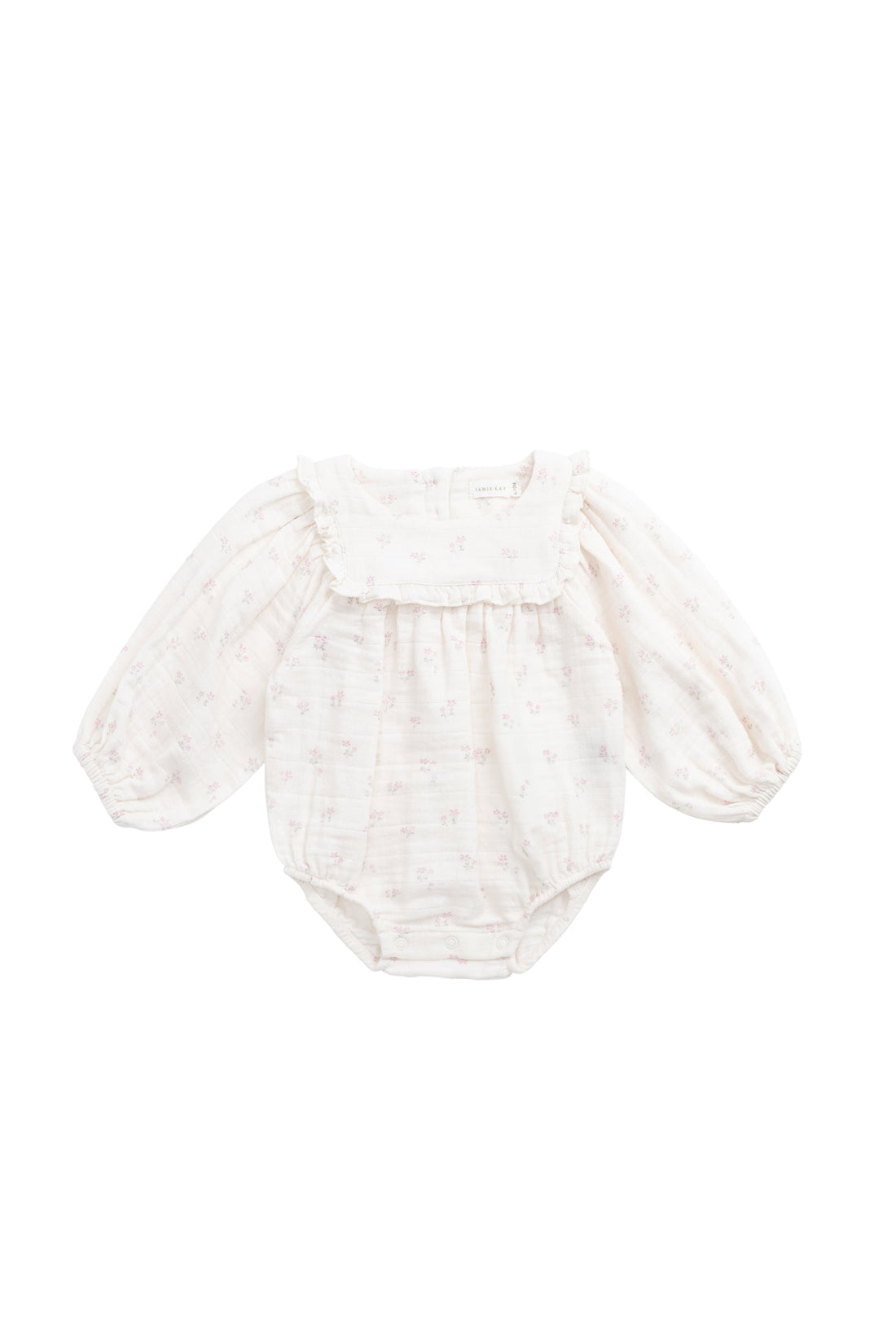 Organic Cotton Muslin Frances Playsuit - Pauline Pink